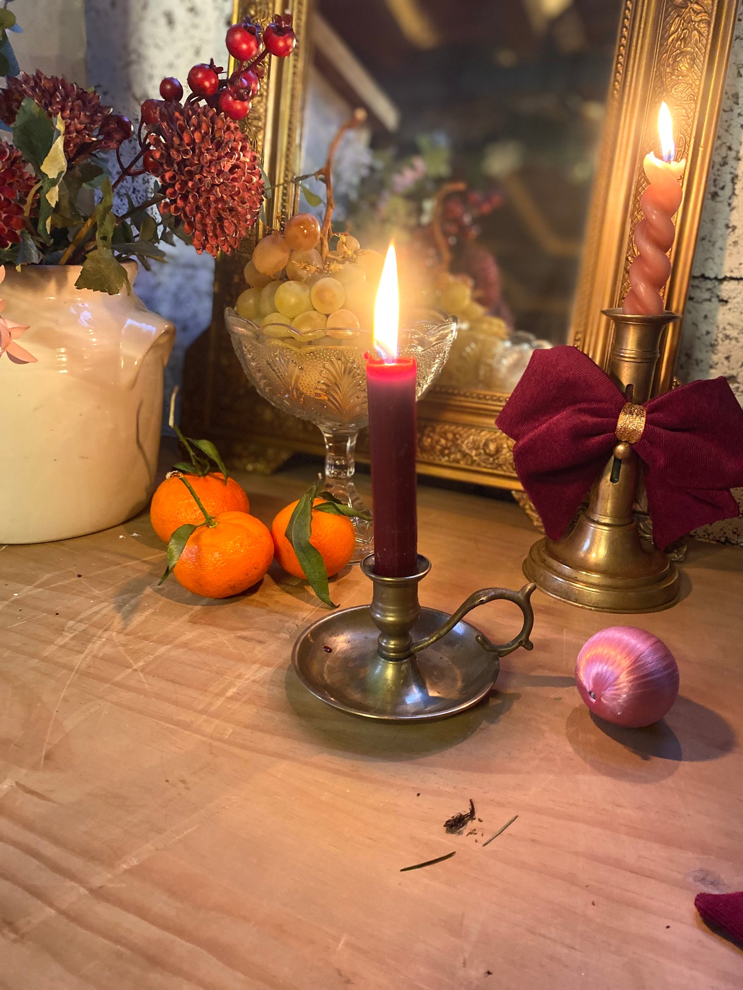 Petit bougeoir en laiton