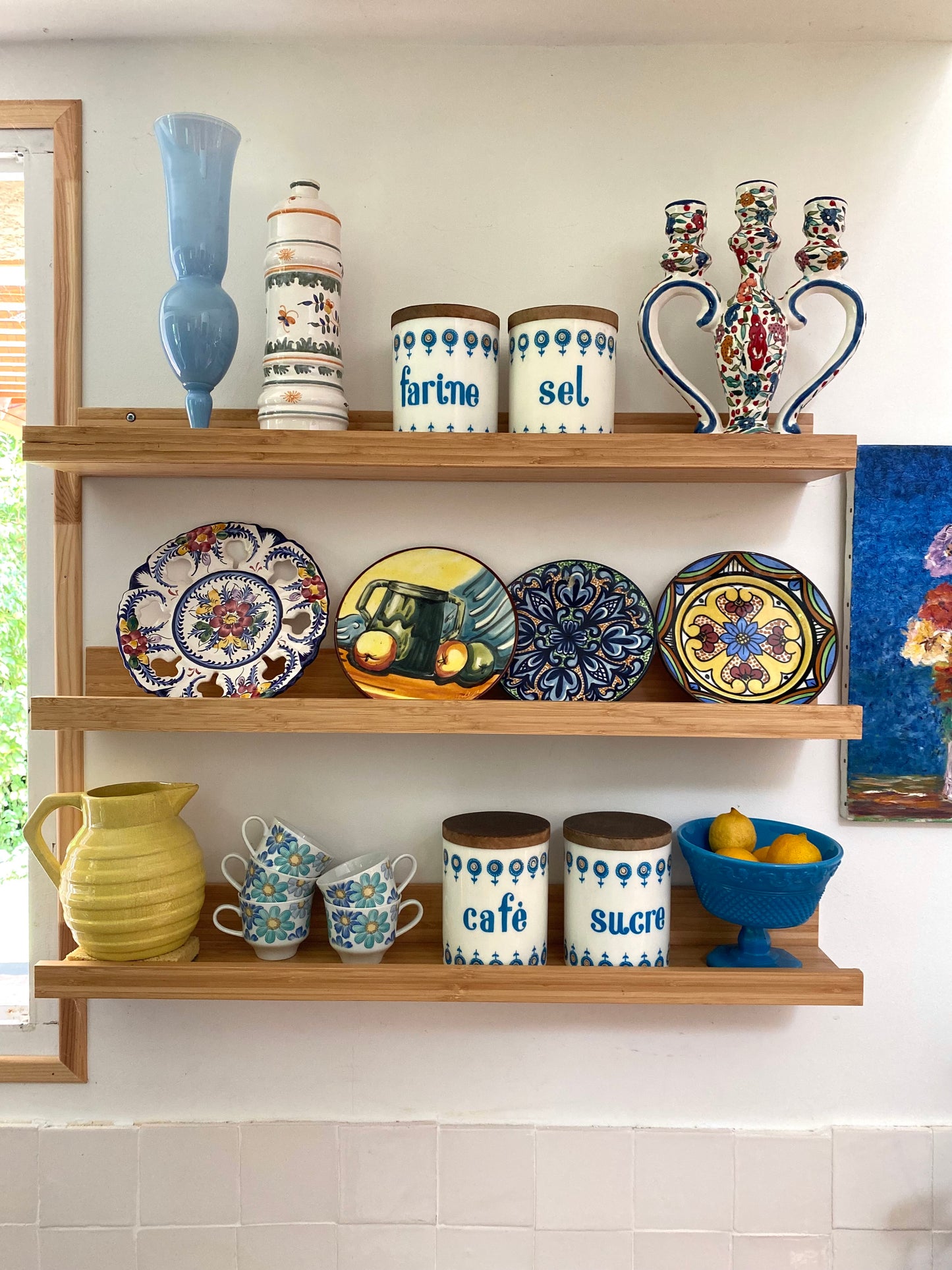 Série de pots à épices vintage