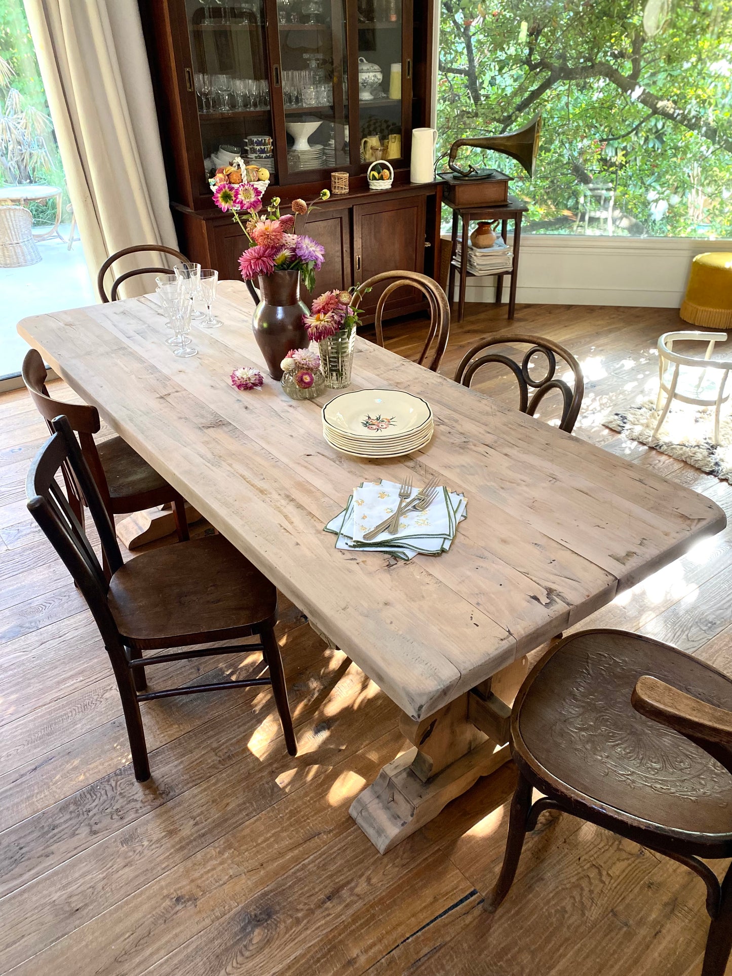 Table de ferme en bois massif ancien