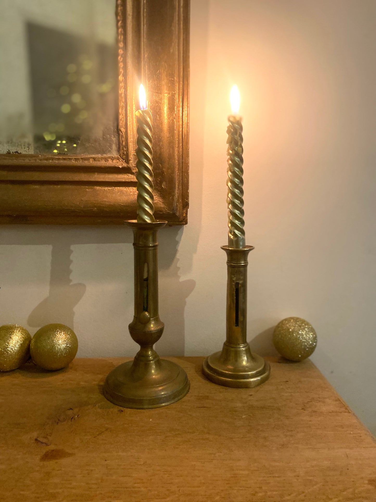 Bougeoir à poussoir XIXe siècle