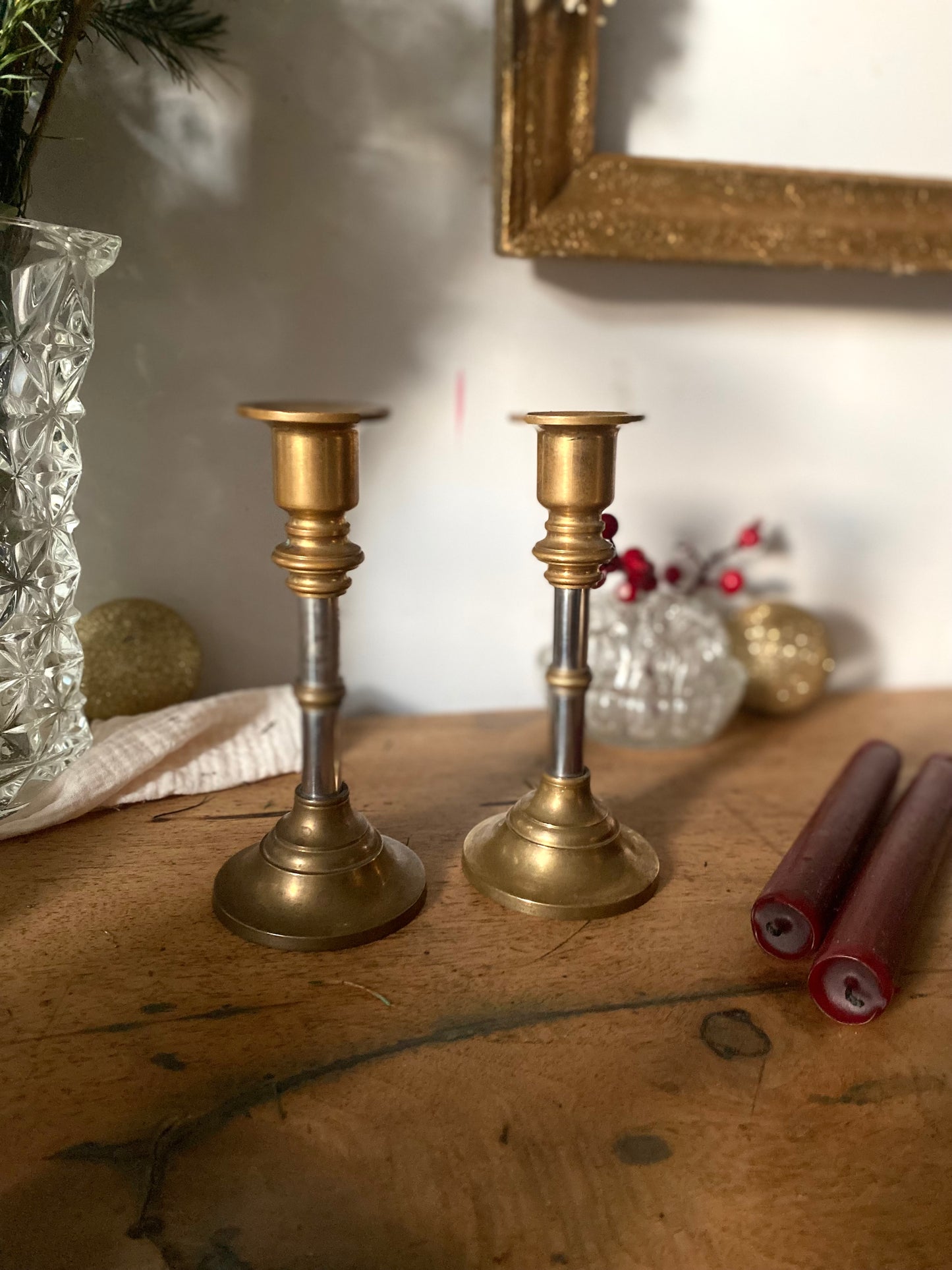 Paire de bougeoir ancien