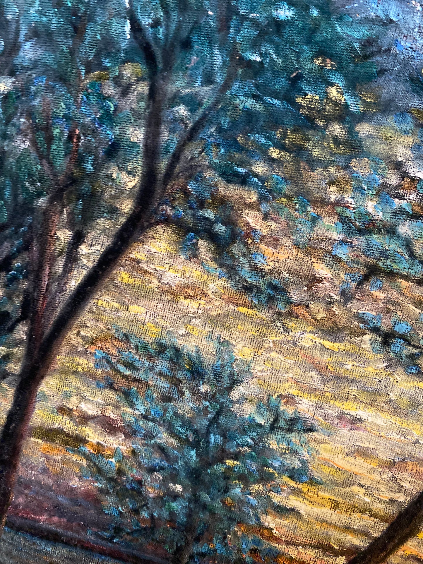 Tableau Huile Lucien DUVERT (Montluçon) - Paysage Post-Impressionniste