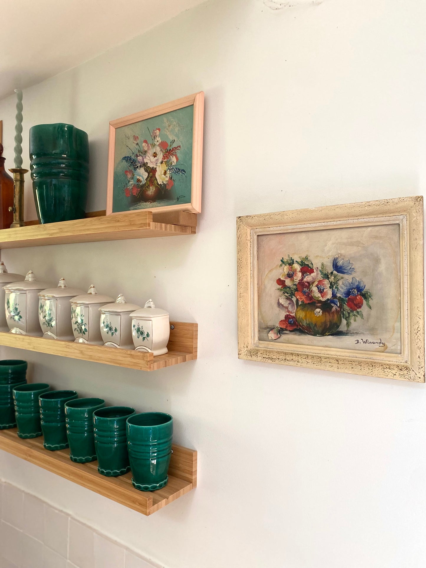 Nature morte aux fleurs, milieu du XXe siècle.