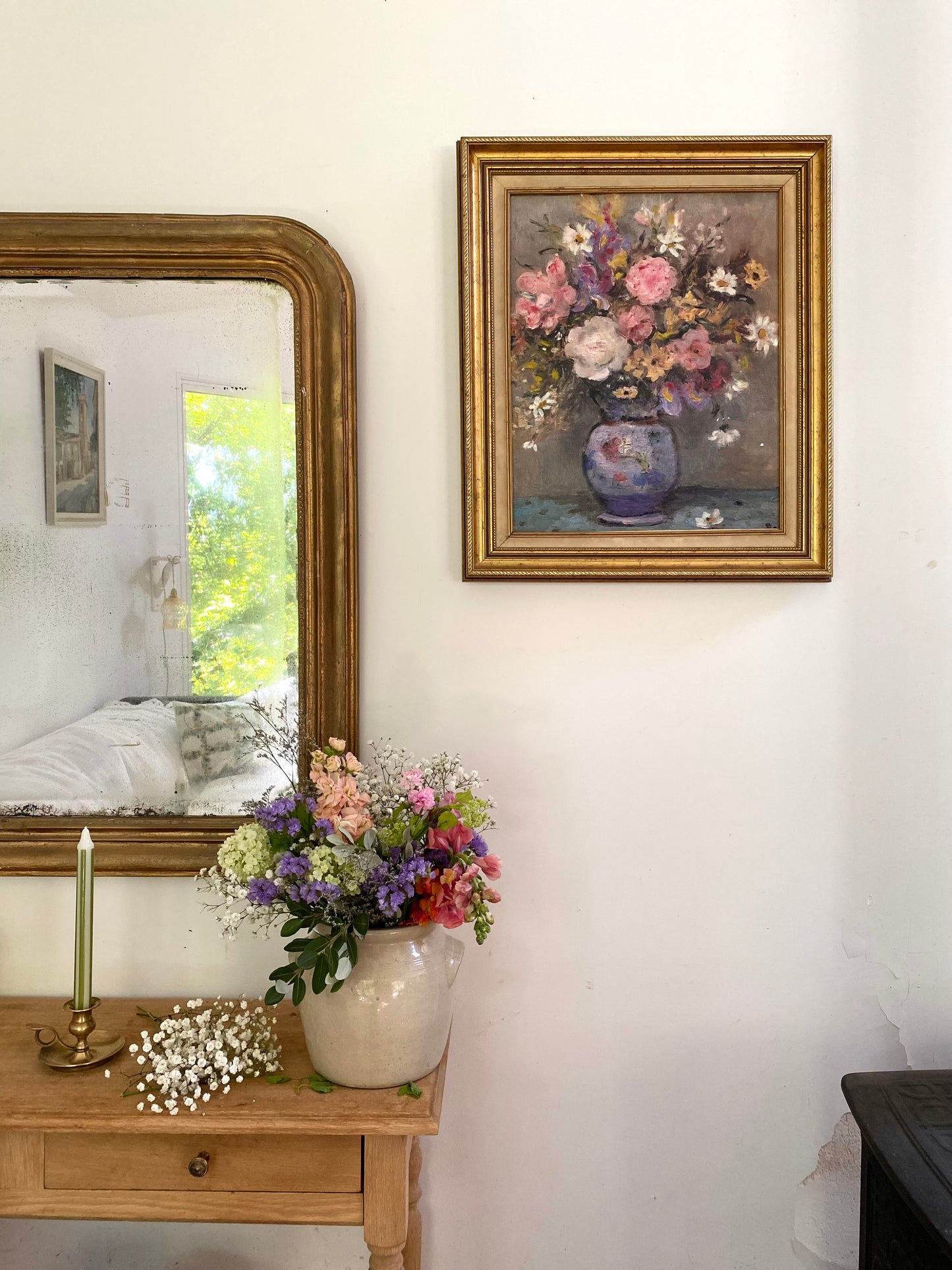 Nature Morte aux Fleurs – Huile sur Toile – Années 50/60