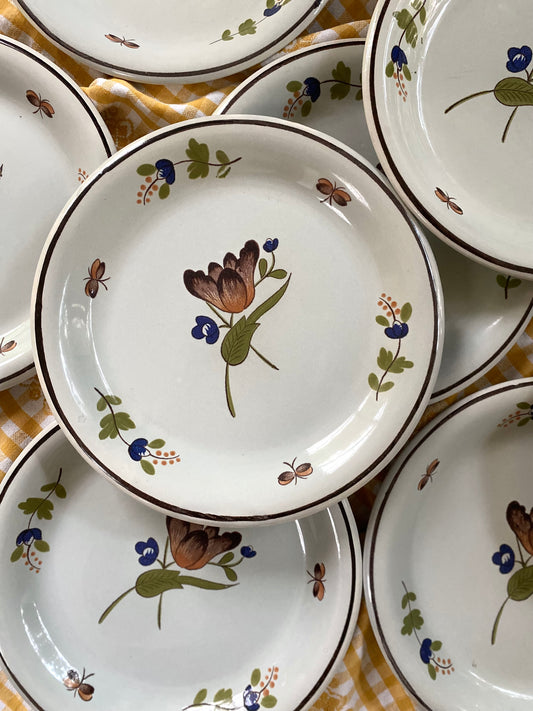 Assiettes en céramique ancienne