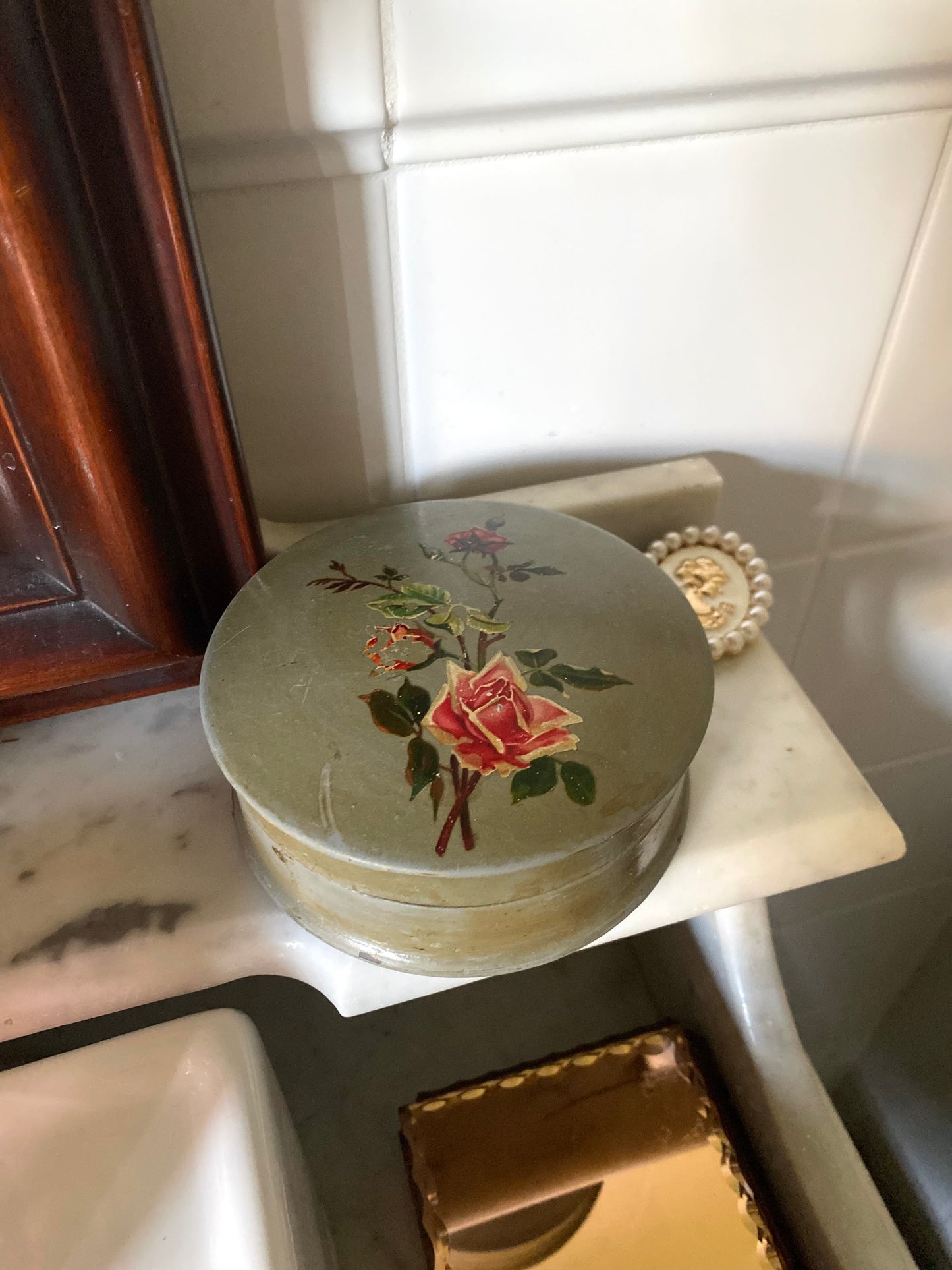 Boîte à poudre Art Déco