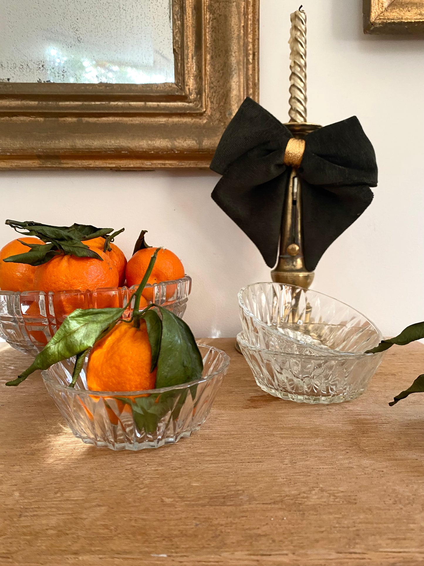 Saladier en verre vintage