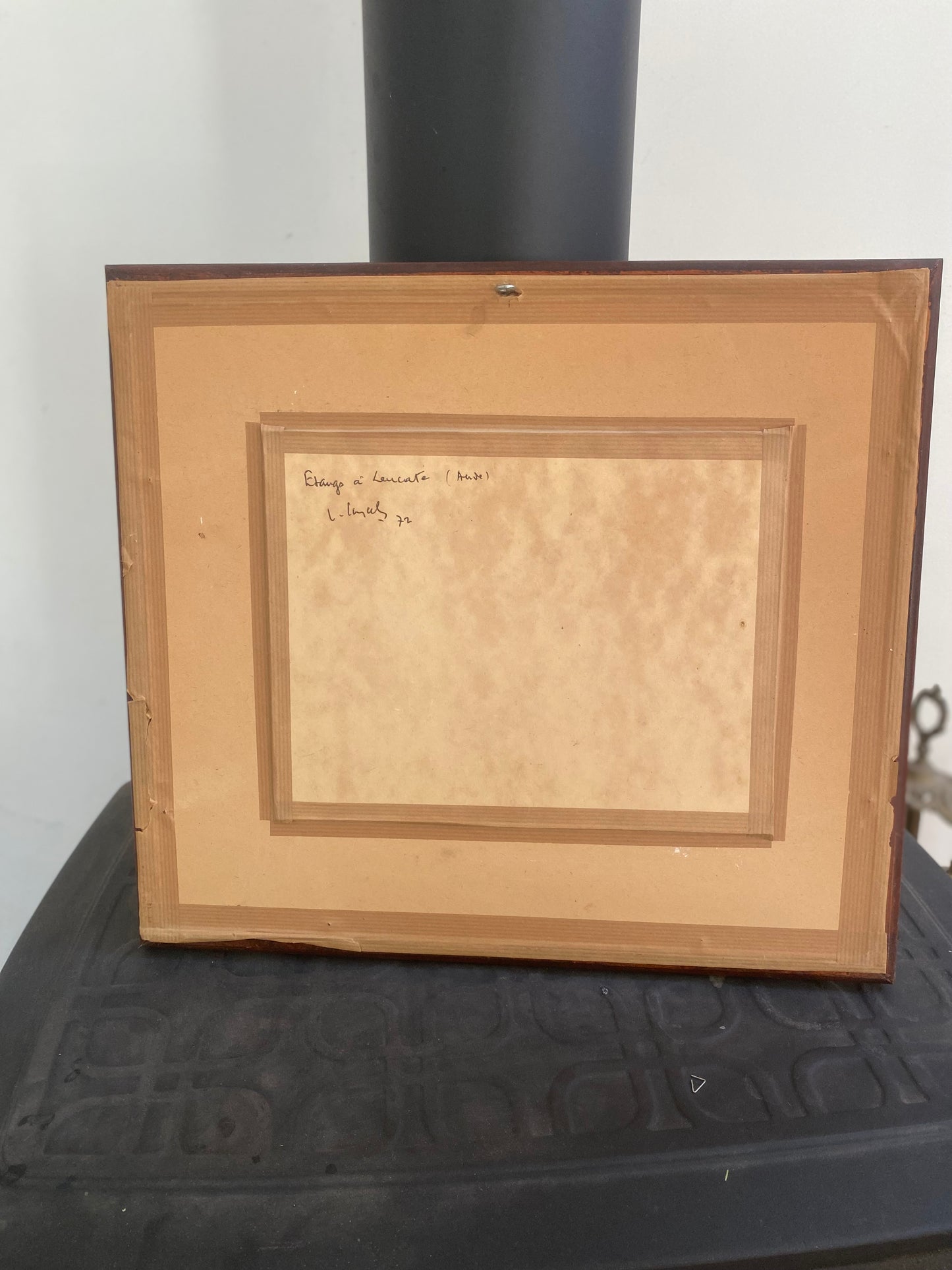 Tableau Huile sur Toile "Étangs à Leucate" – 1972