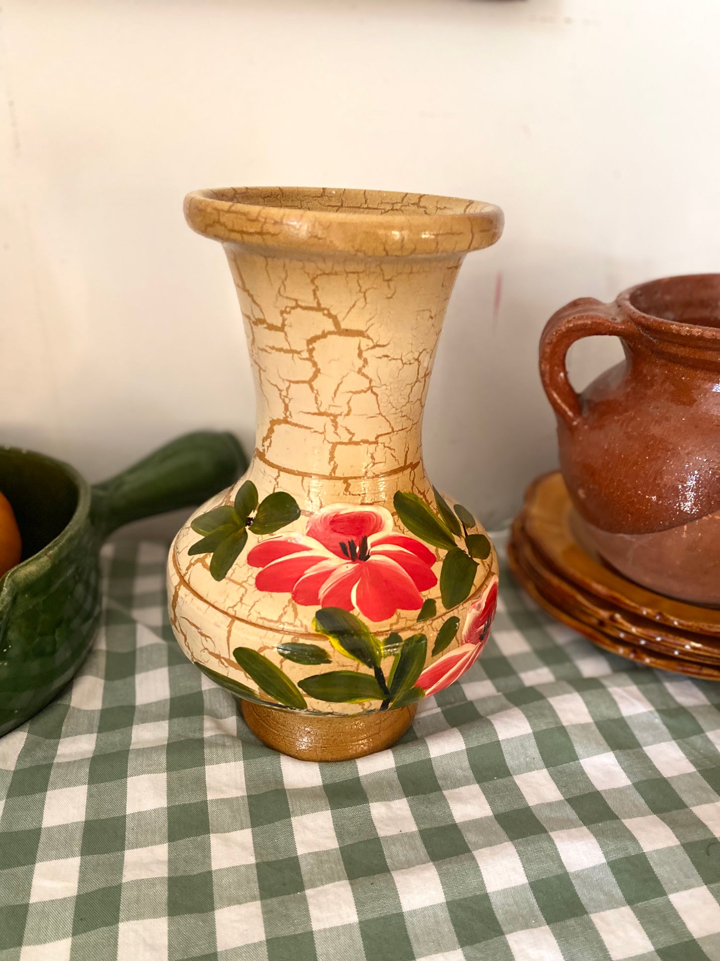 Vase en céramique craquelée, 1960