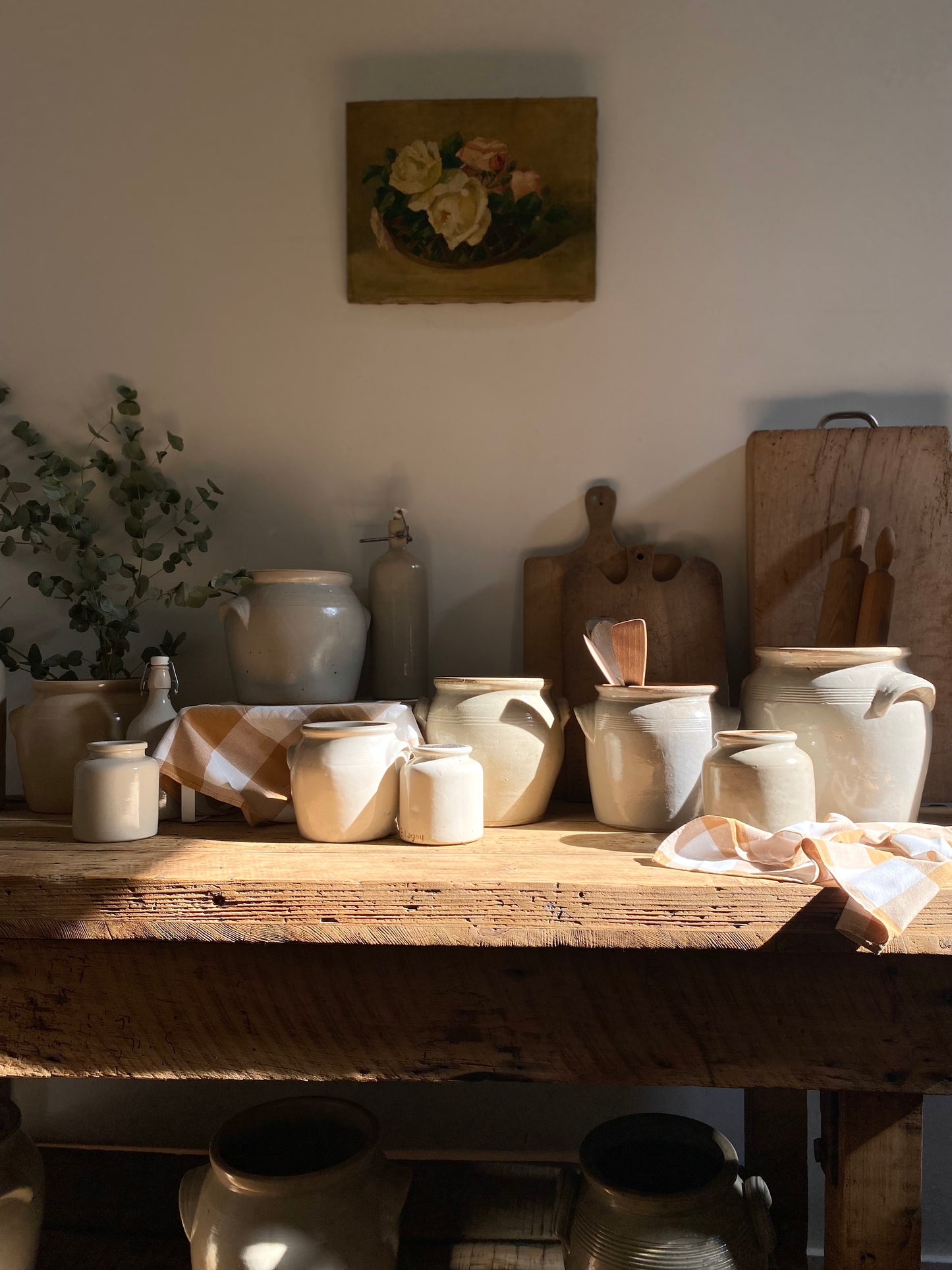 Pot à graisse ancien en grès