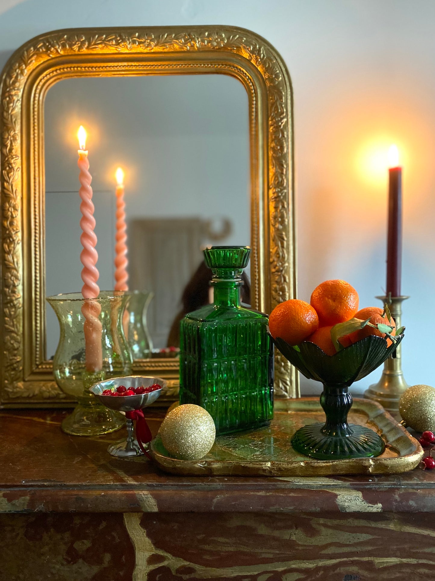 Service à liqueur en verre ancien