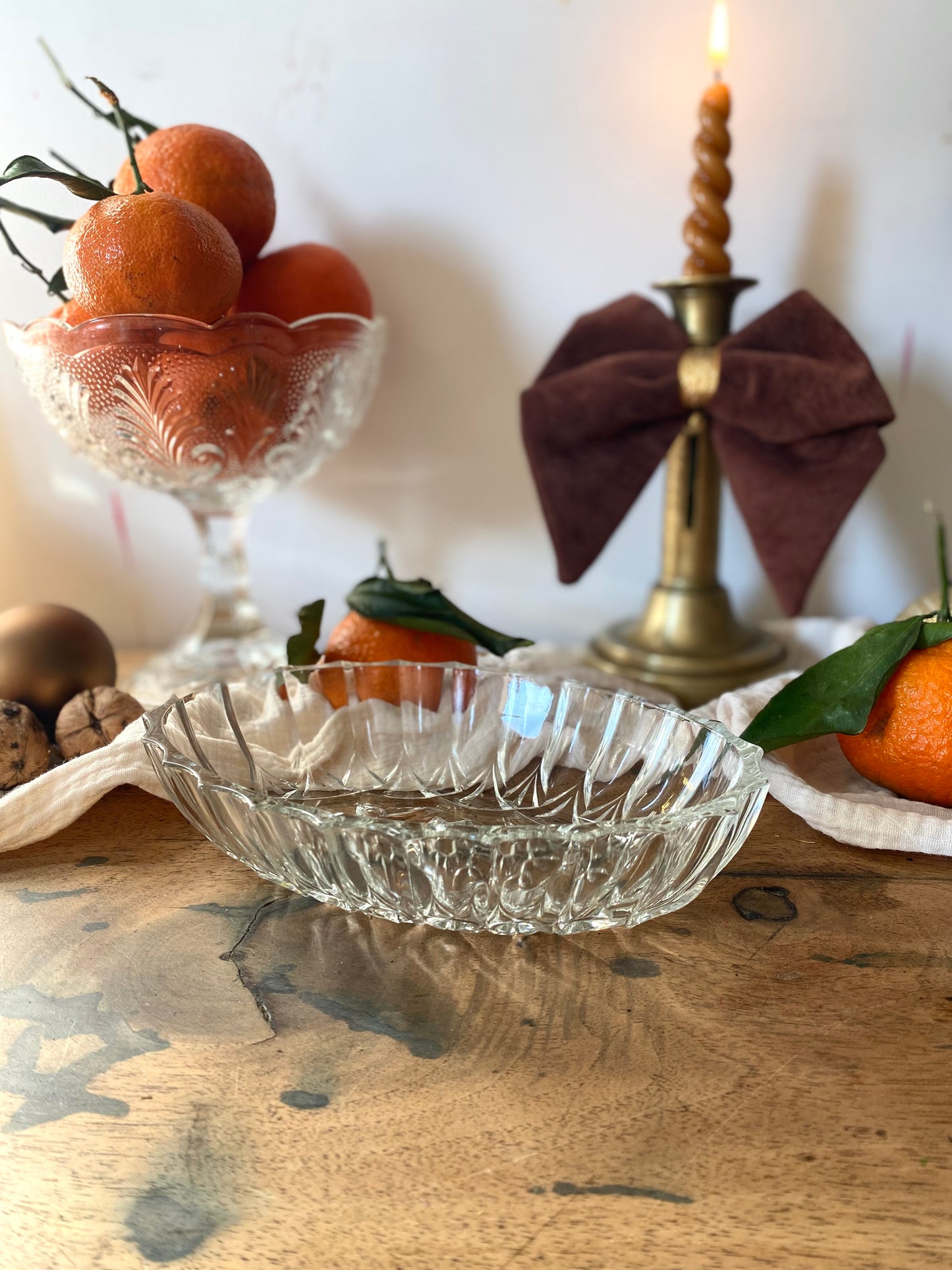 Duo de ravier en verre