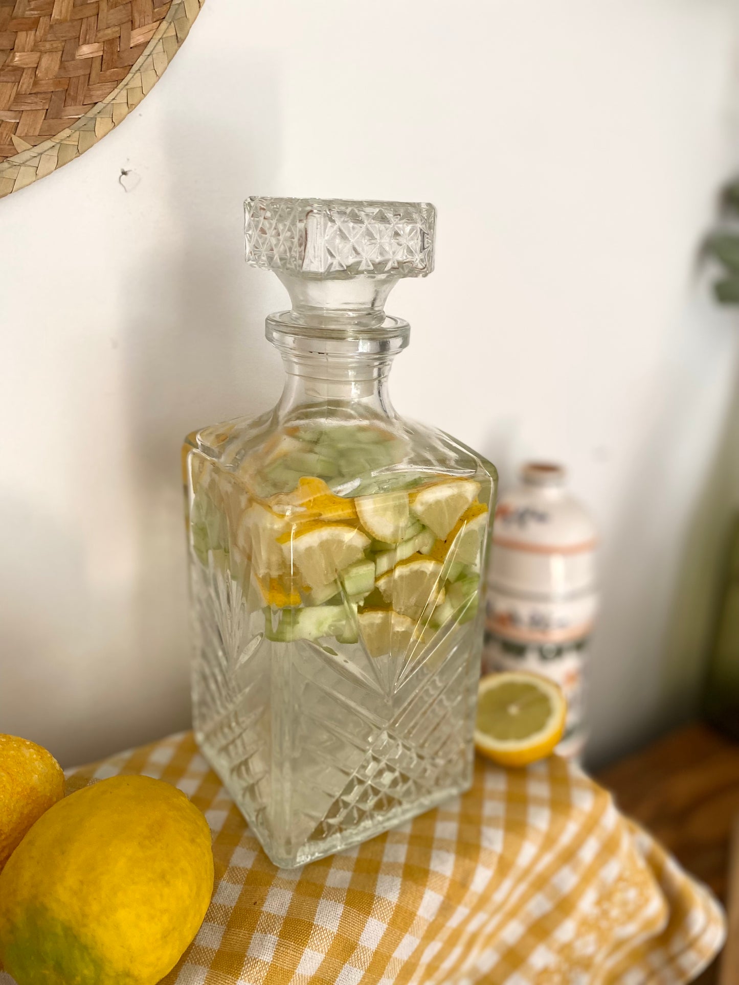 Carafe à liqueur vintage en verre