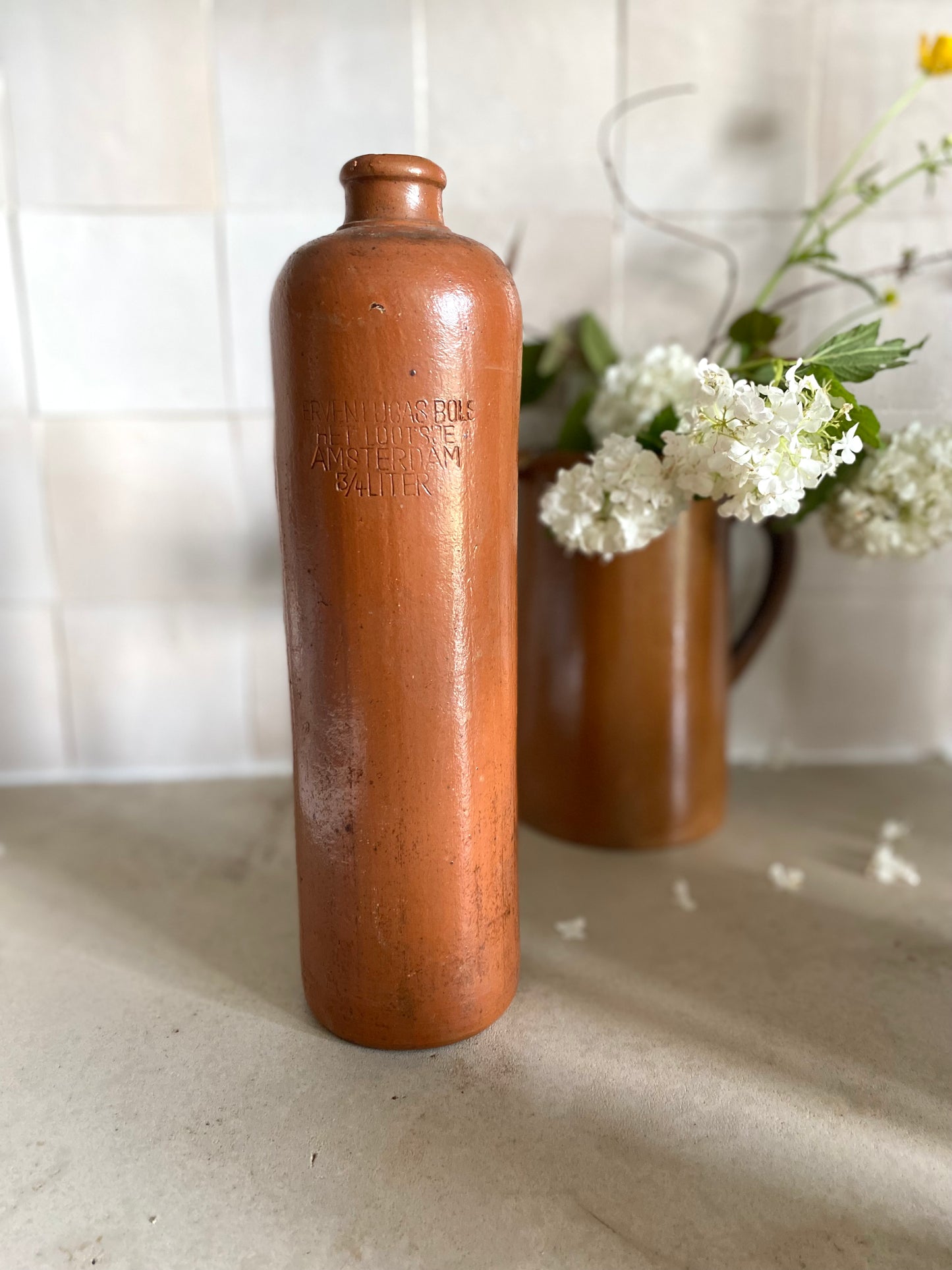 Bouteille en grès ancien