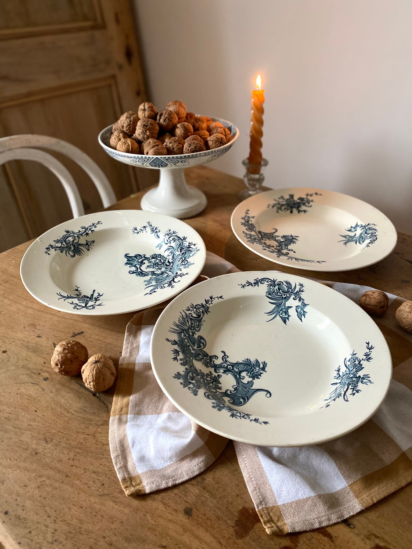 6 assiettes en faïence Terre de fer