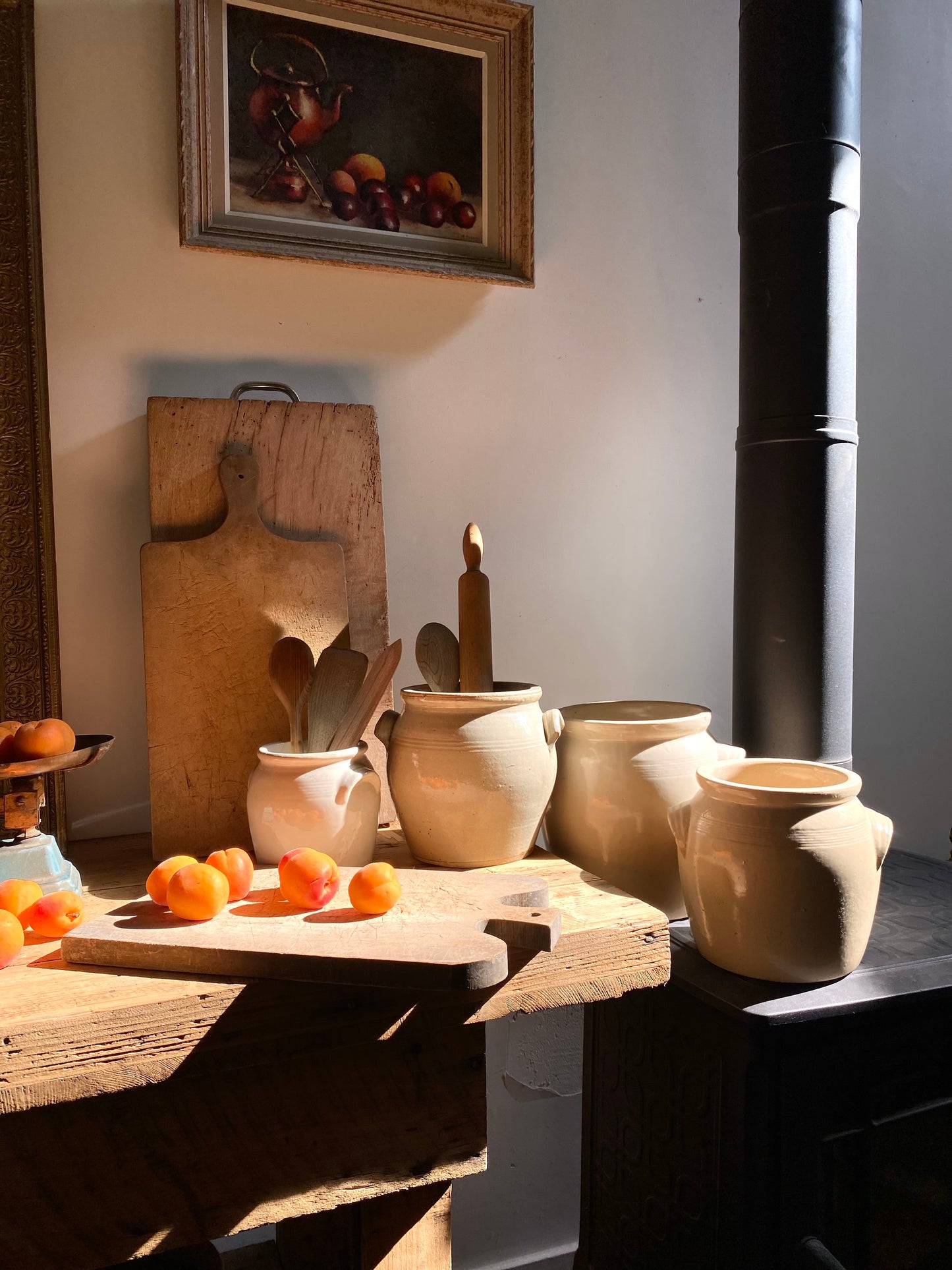 Pot à graisse ancien en grès