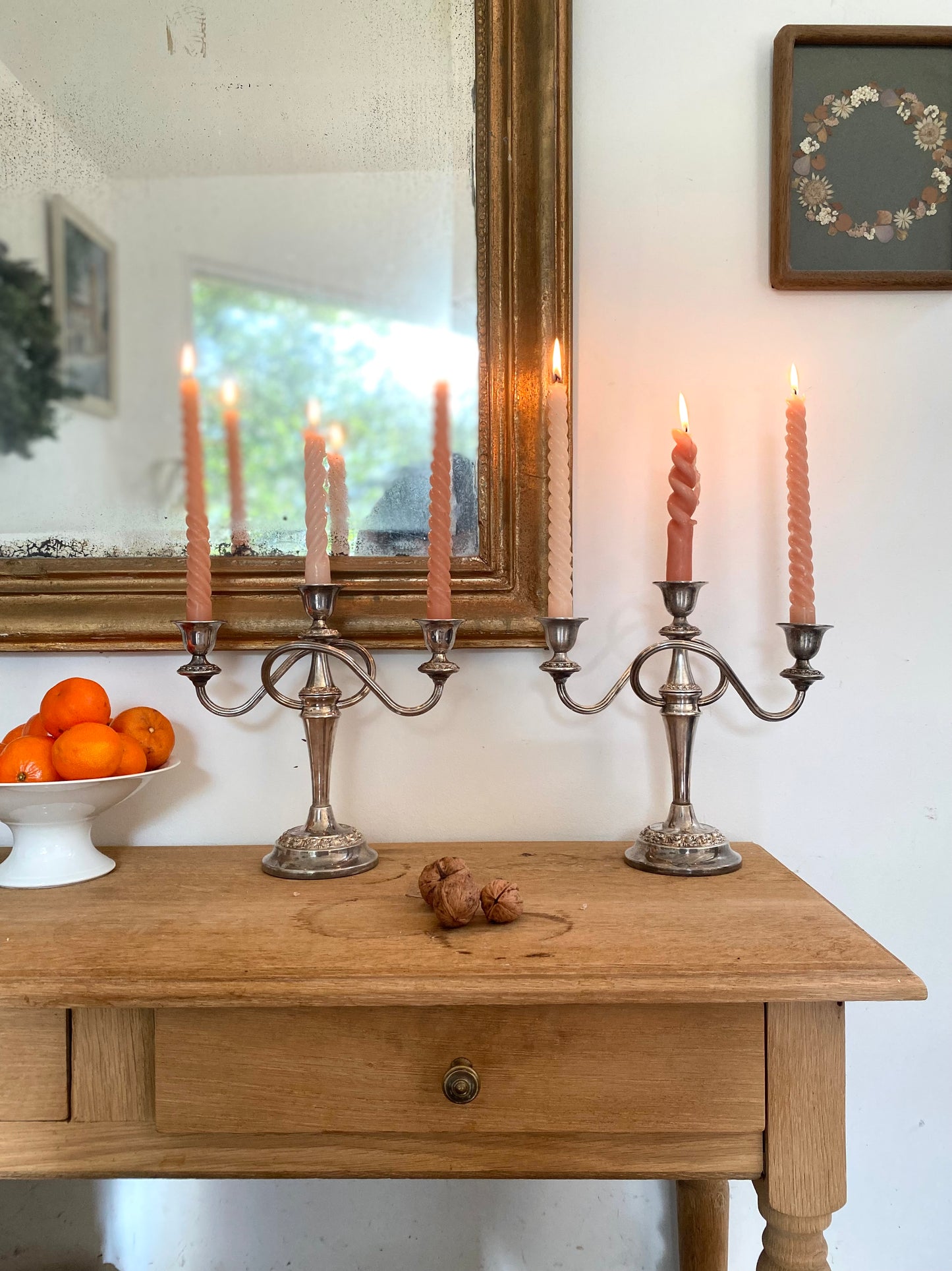 Paire de candélabres à trois branches