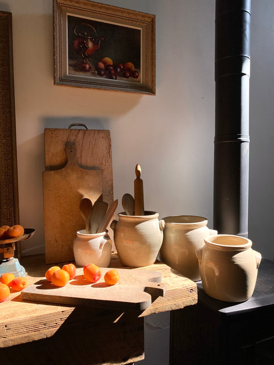 Pot à graisse ancien en grès