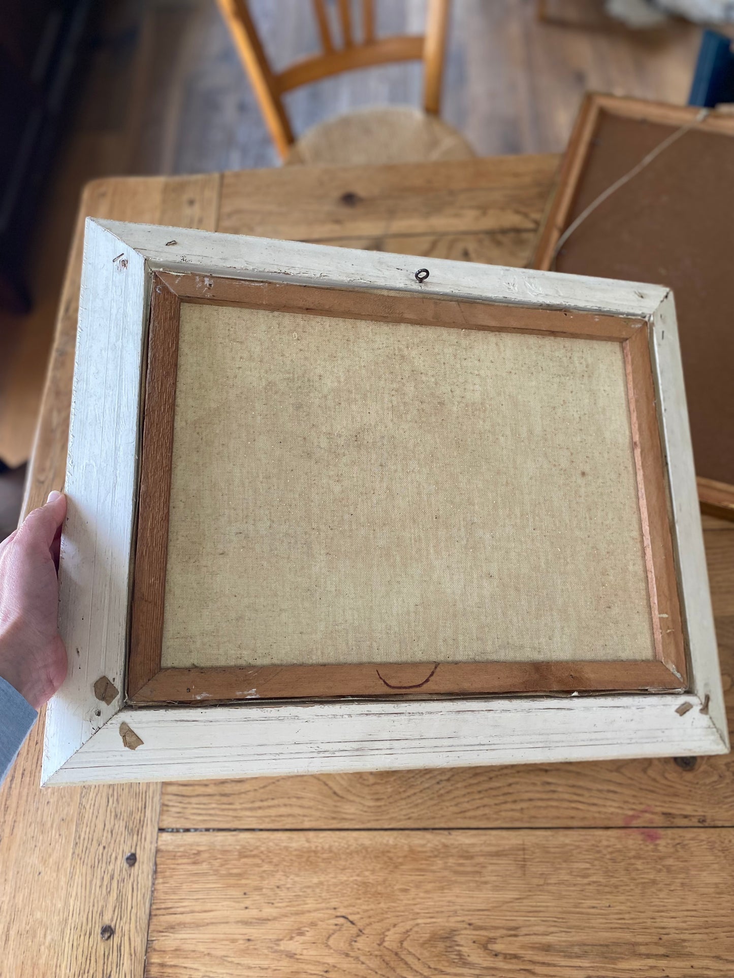 Huile sur toile Paysage de Montagne & Lac – Cadre Montparnasse – Années 60/70