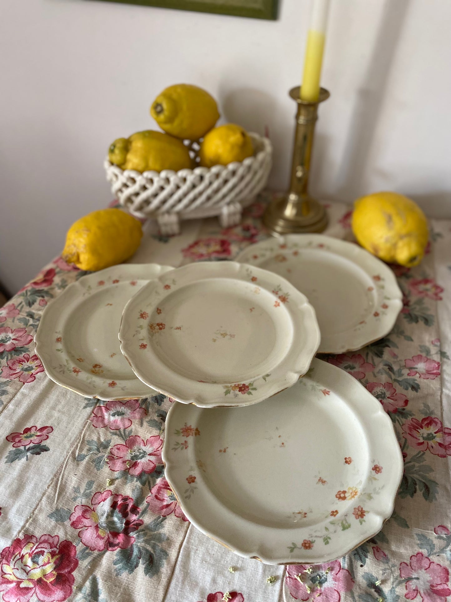 Assiettes à dessert en porcelaine de Limoges - 1930
