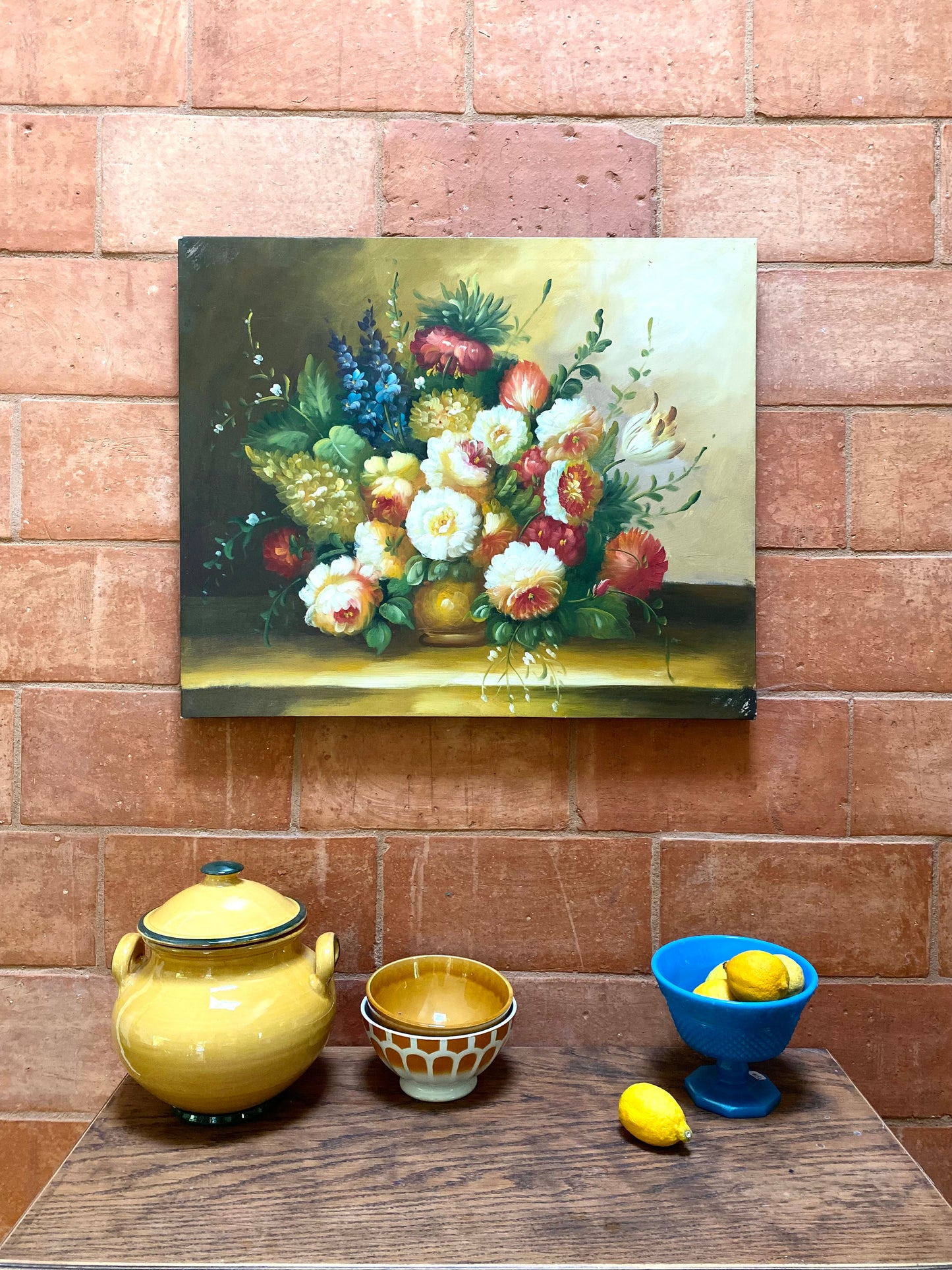 Huile sur toile ancienne