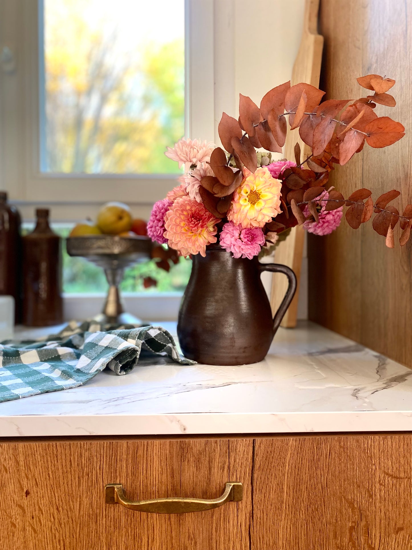 Pichet en céramique chocolat