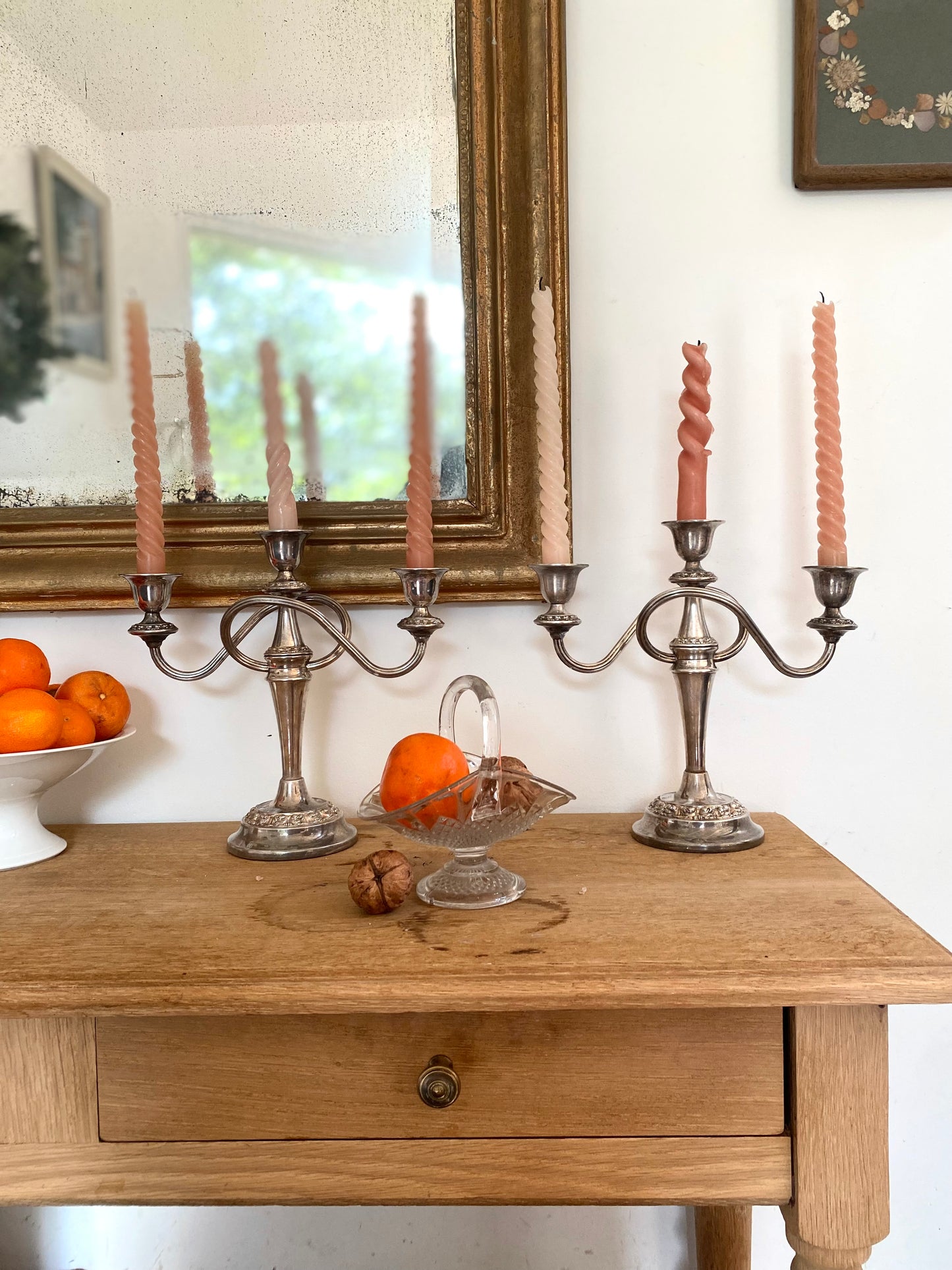 Paire de candélabres à trois branches