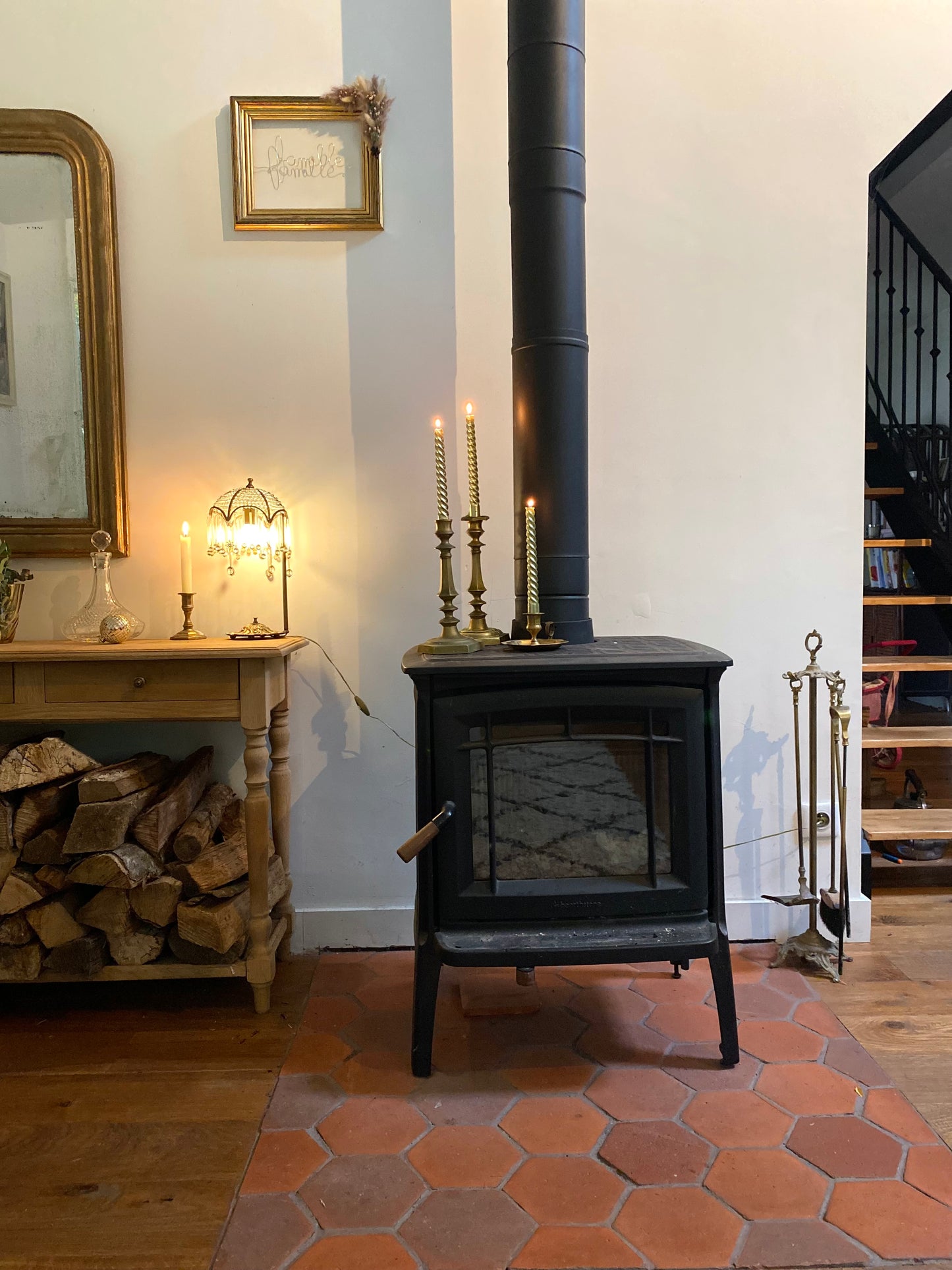 Lampe à pampille Art Déco