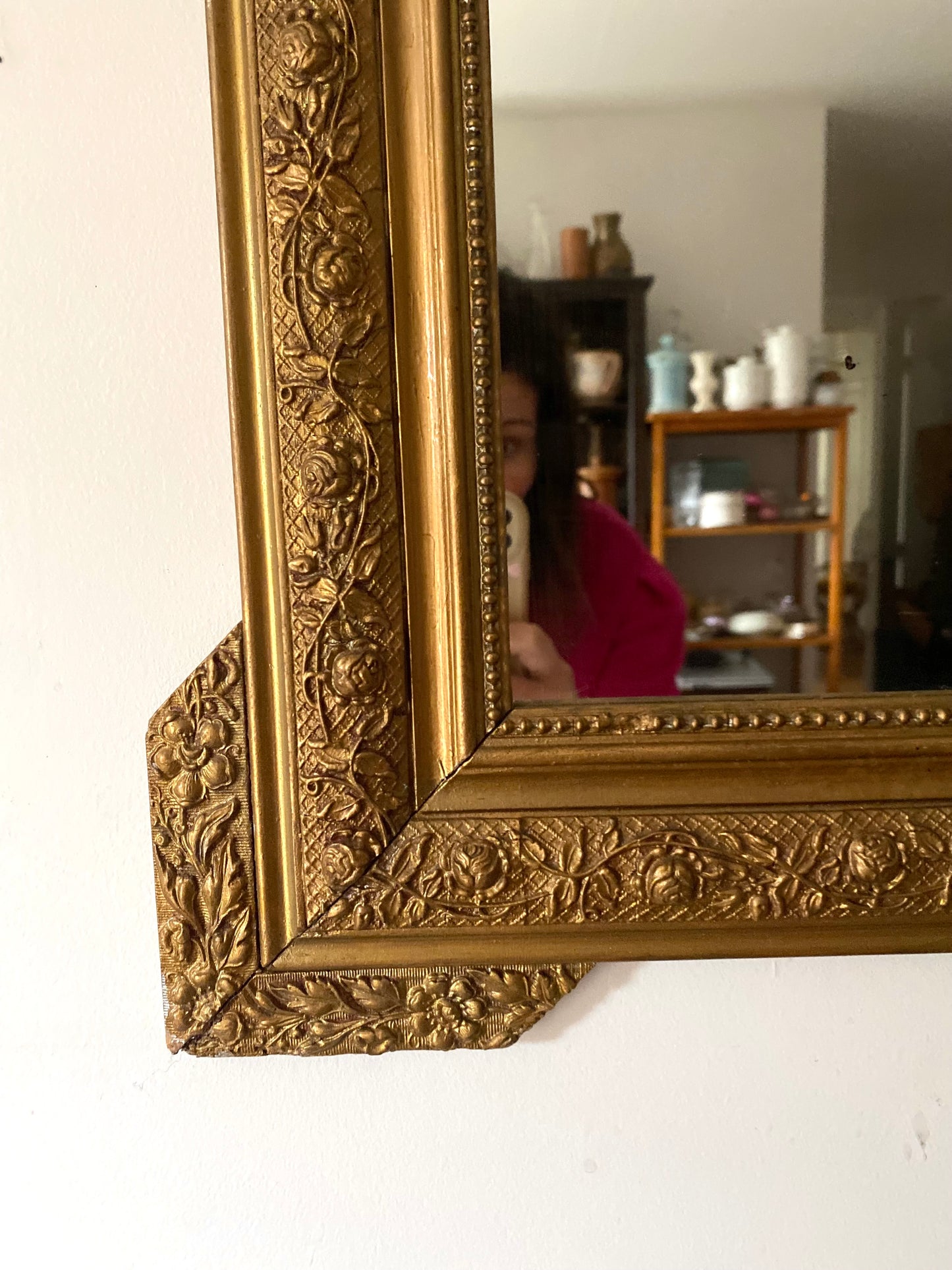 Miroir de style Louis XVI-Napoléon lll 1860-1870