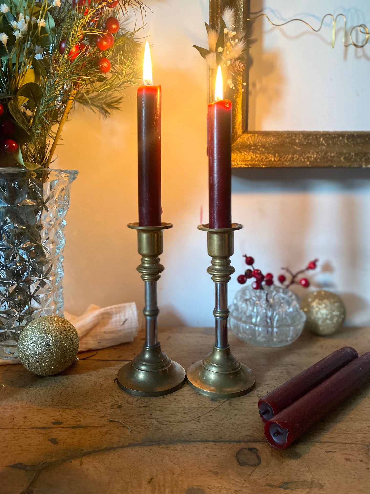 Paire de bougeoir ancien