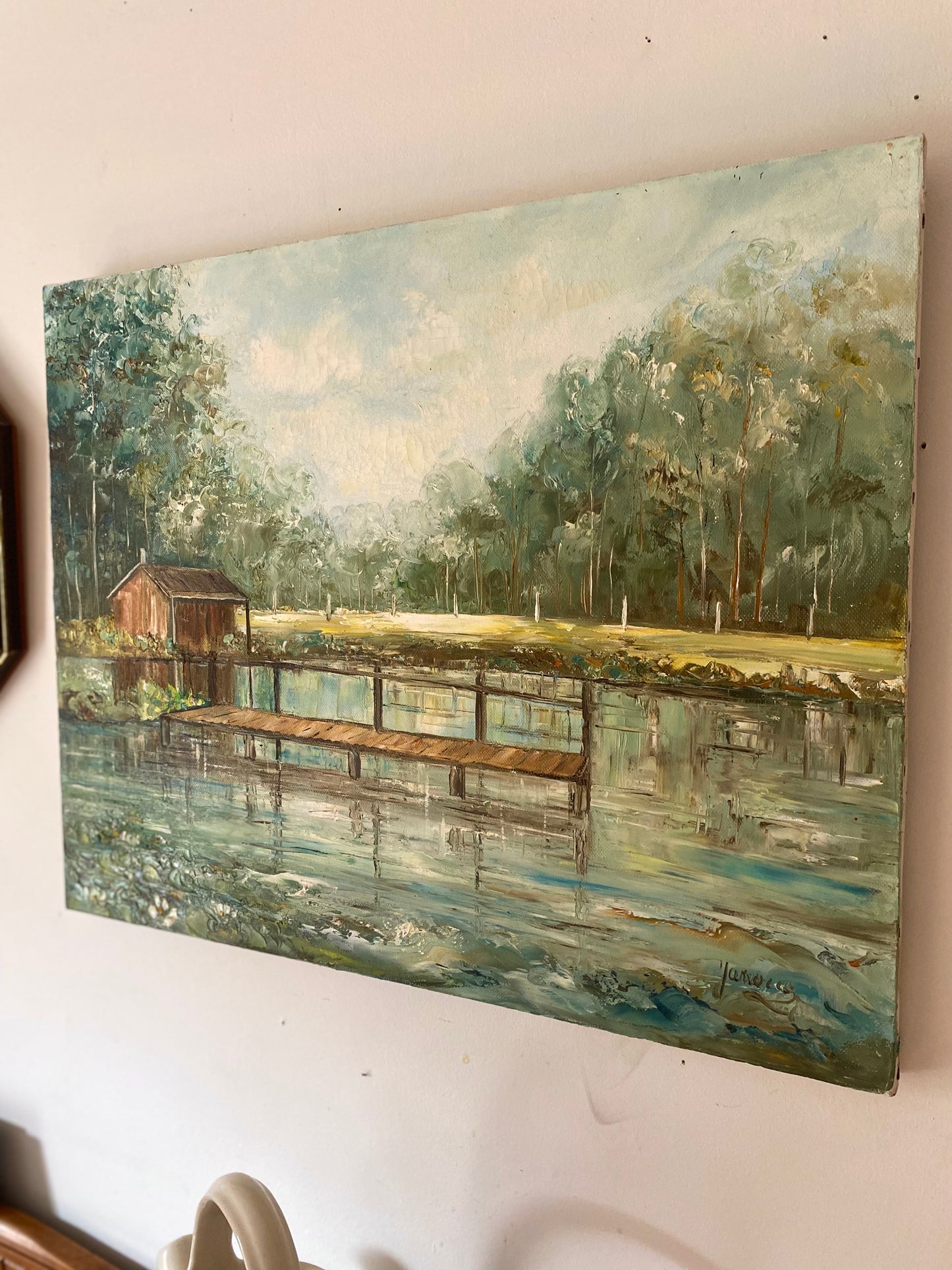 Huile sur toile vintage