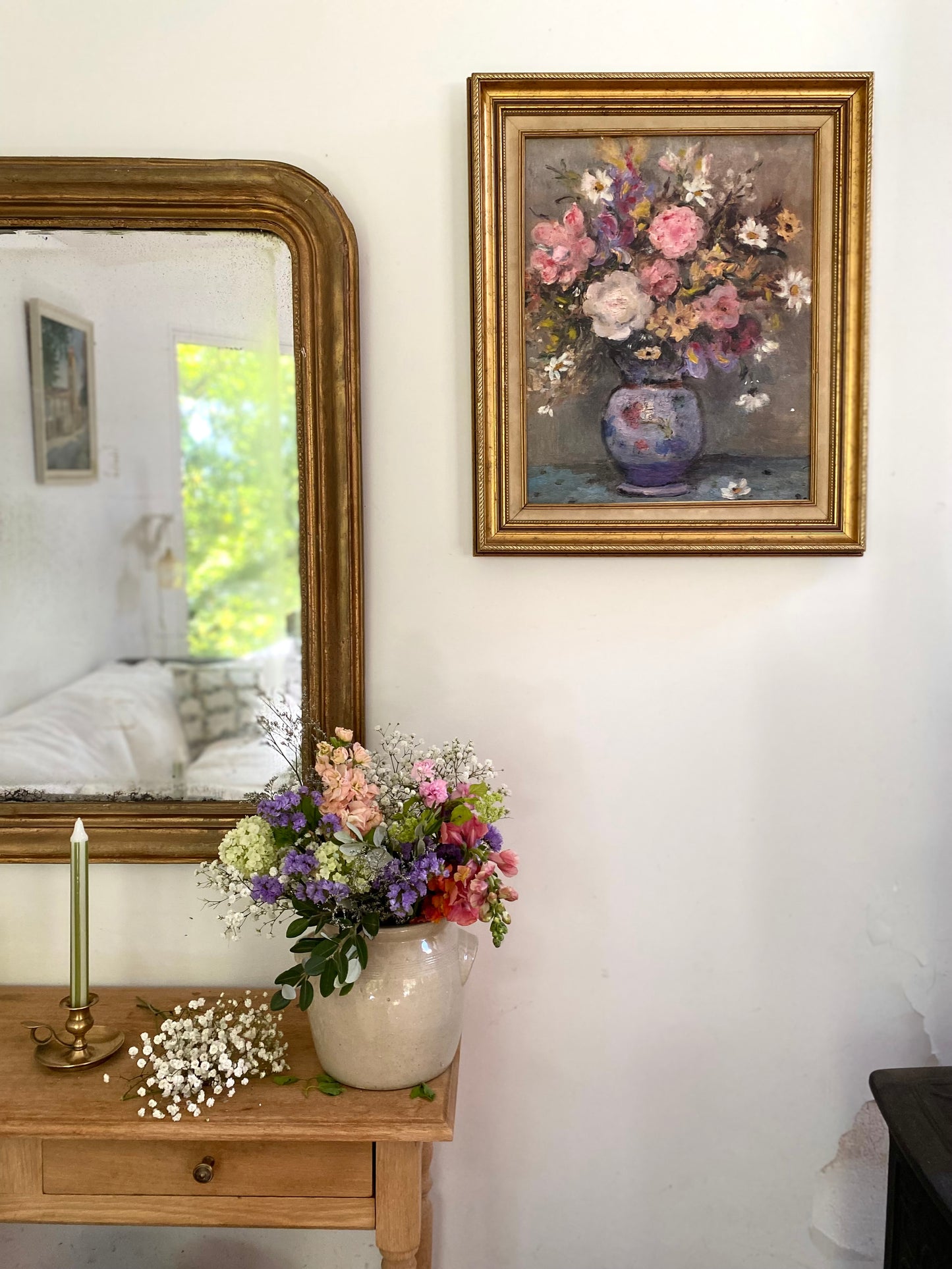 Nature Morte aux Fleurs – Huile sur Toile – Années 50/60