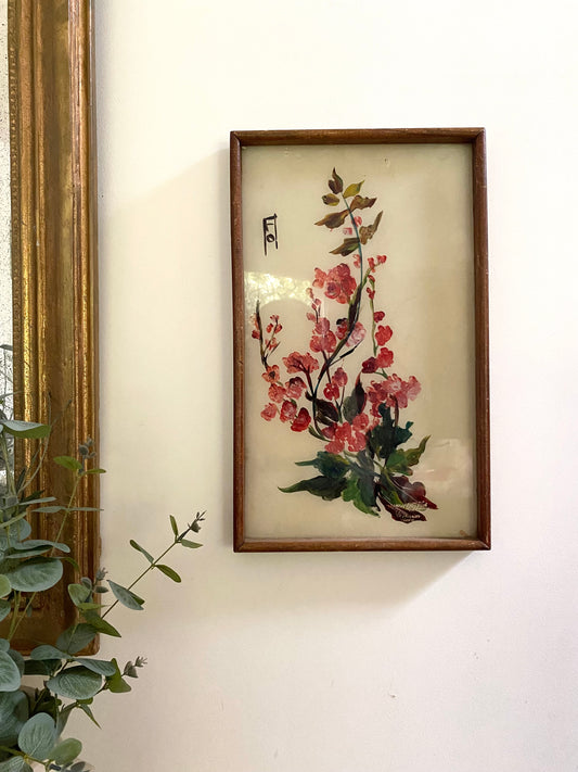 Tableau floral encadré