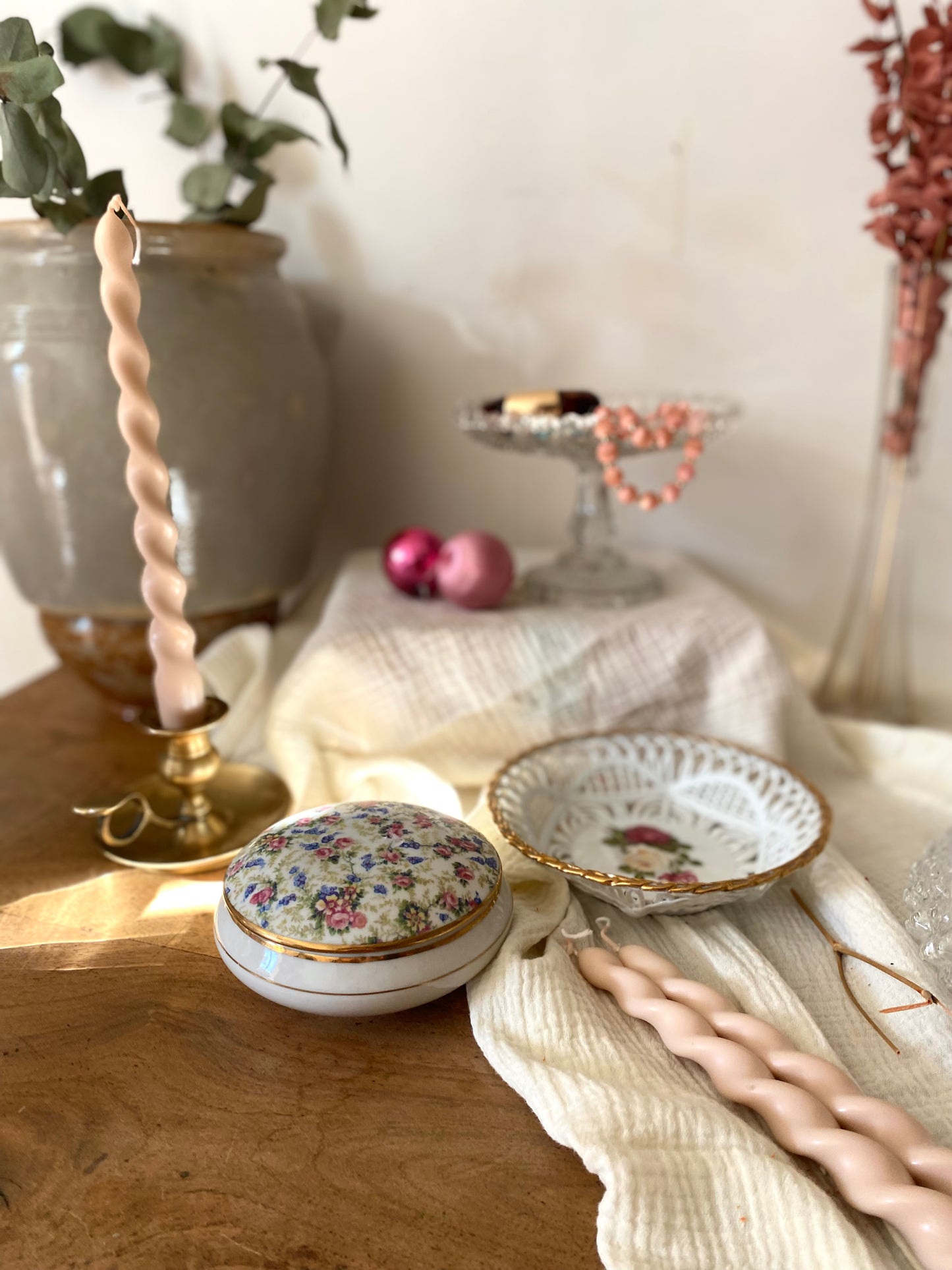 Boîte à bijoux en porcelaine de Saint-Uze