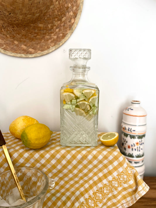 Carafe à liqueur vintage en verre