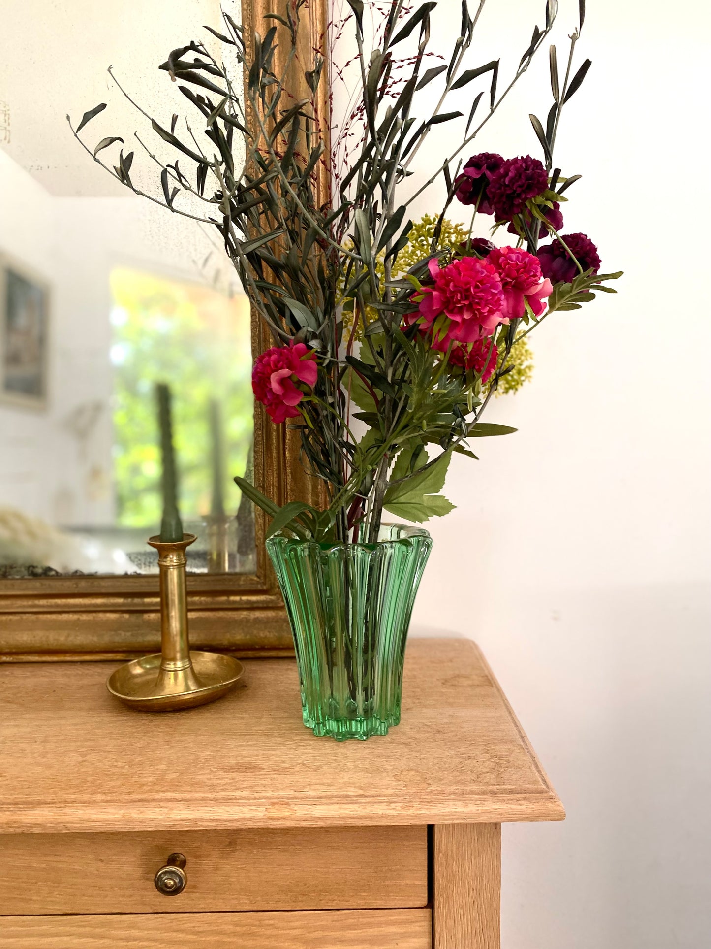 Vase en verre vintage