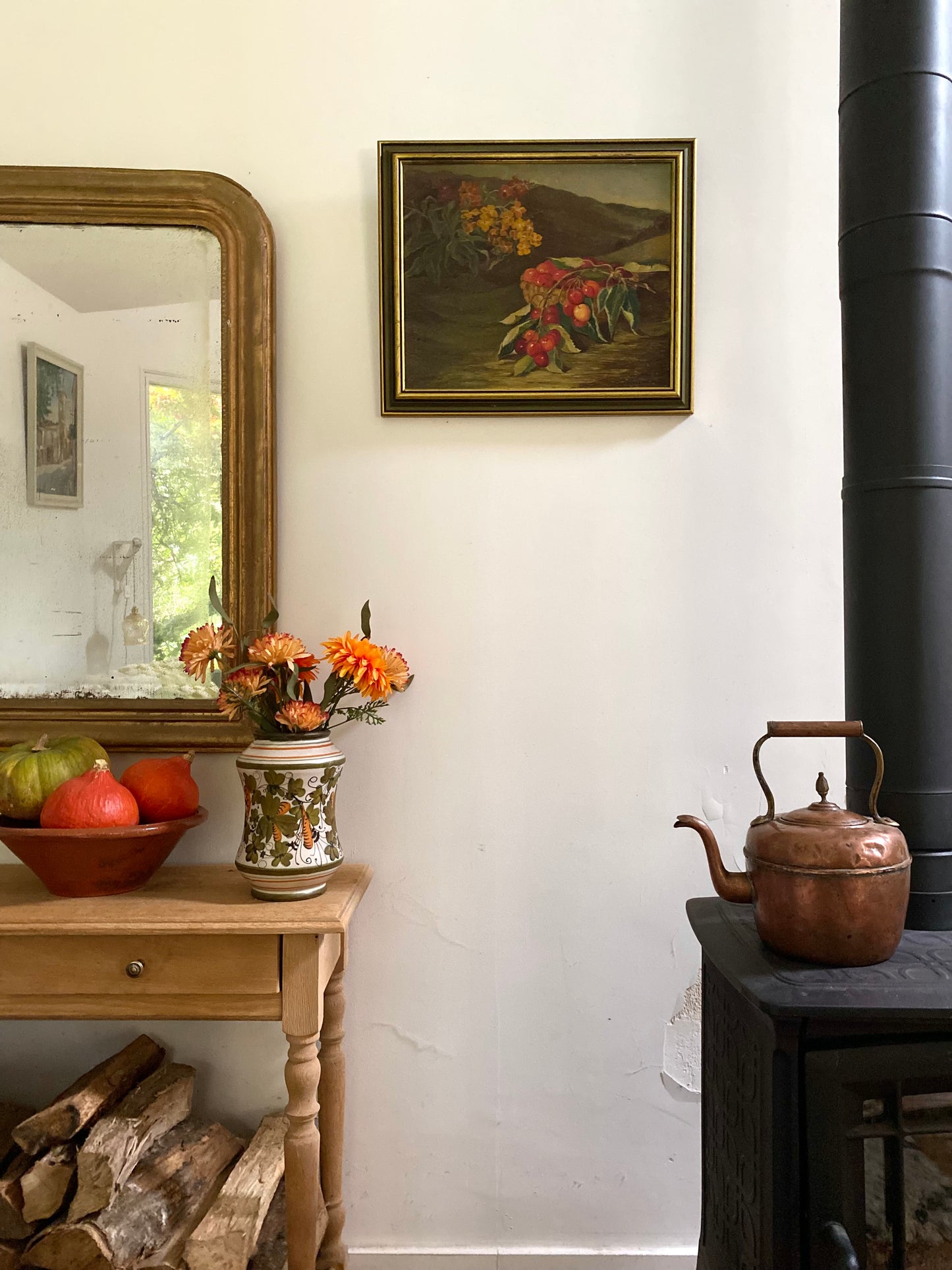 Nature morte à l’huile ancienne