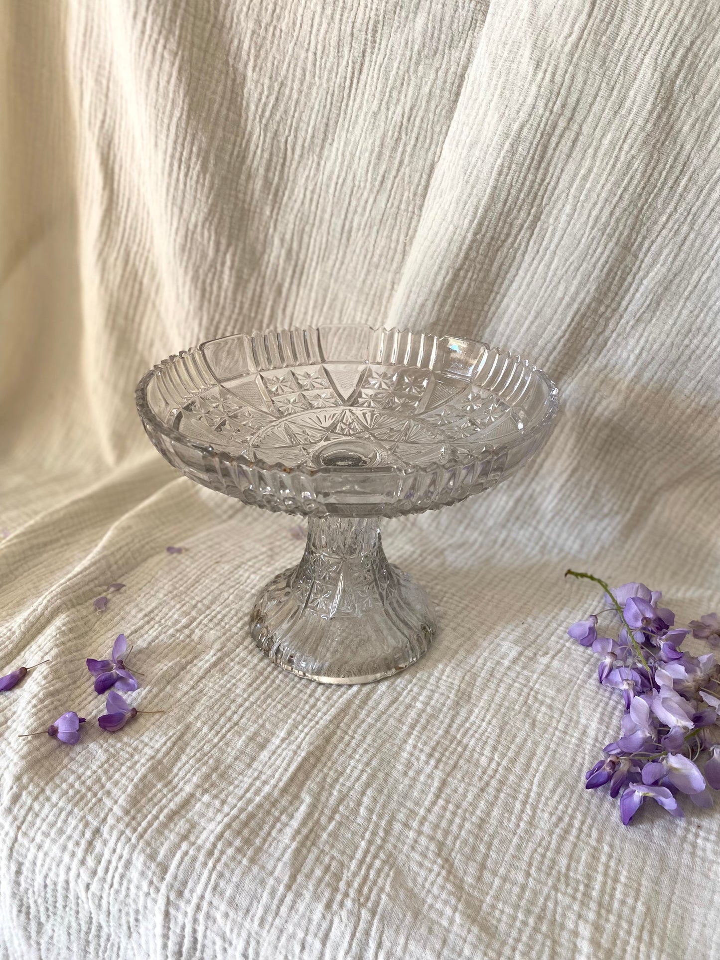 Compotier en Verre Moulé – 1940