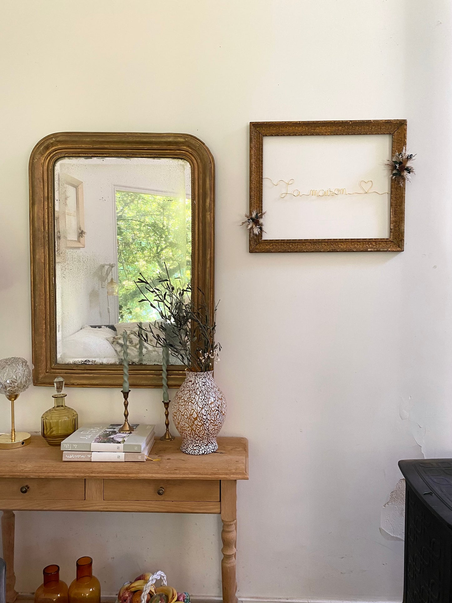 Cadre ancien décoratif  "La maison"