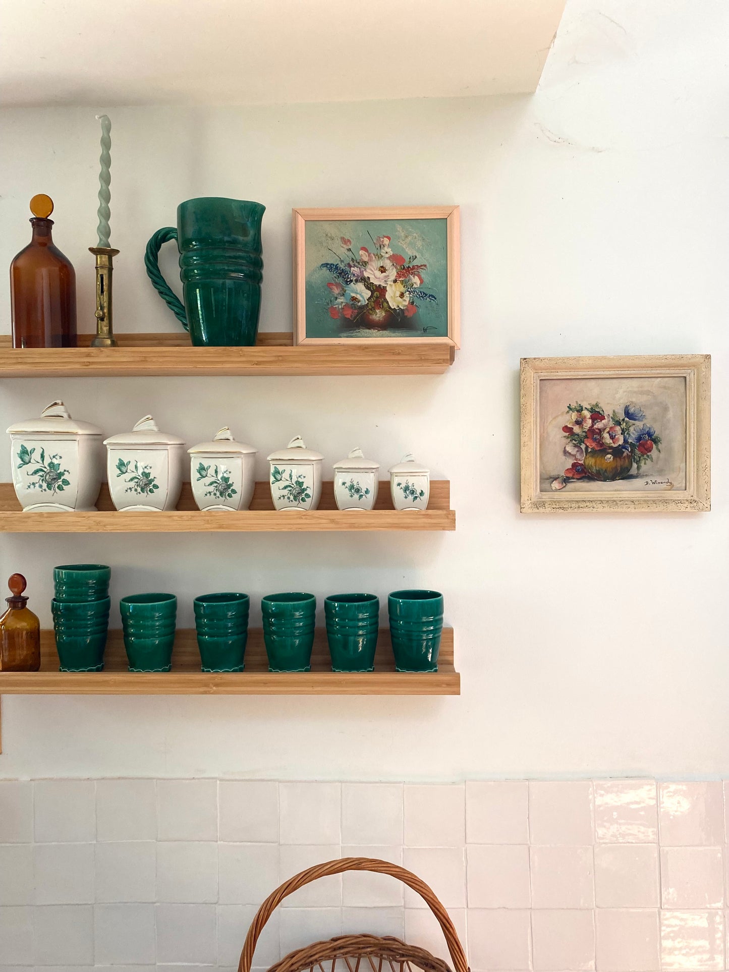 Nature morte aux fleurs, milieu du XXe siècle.