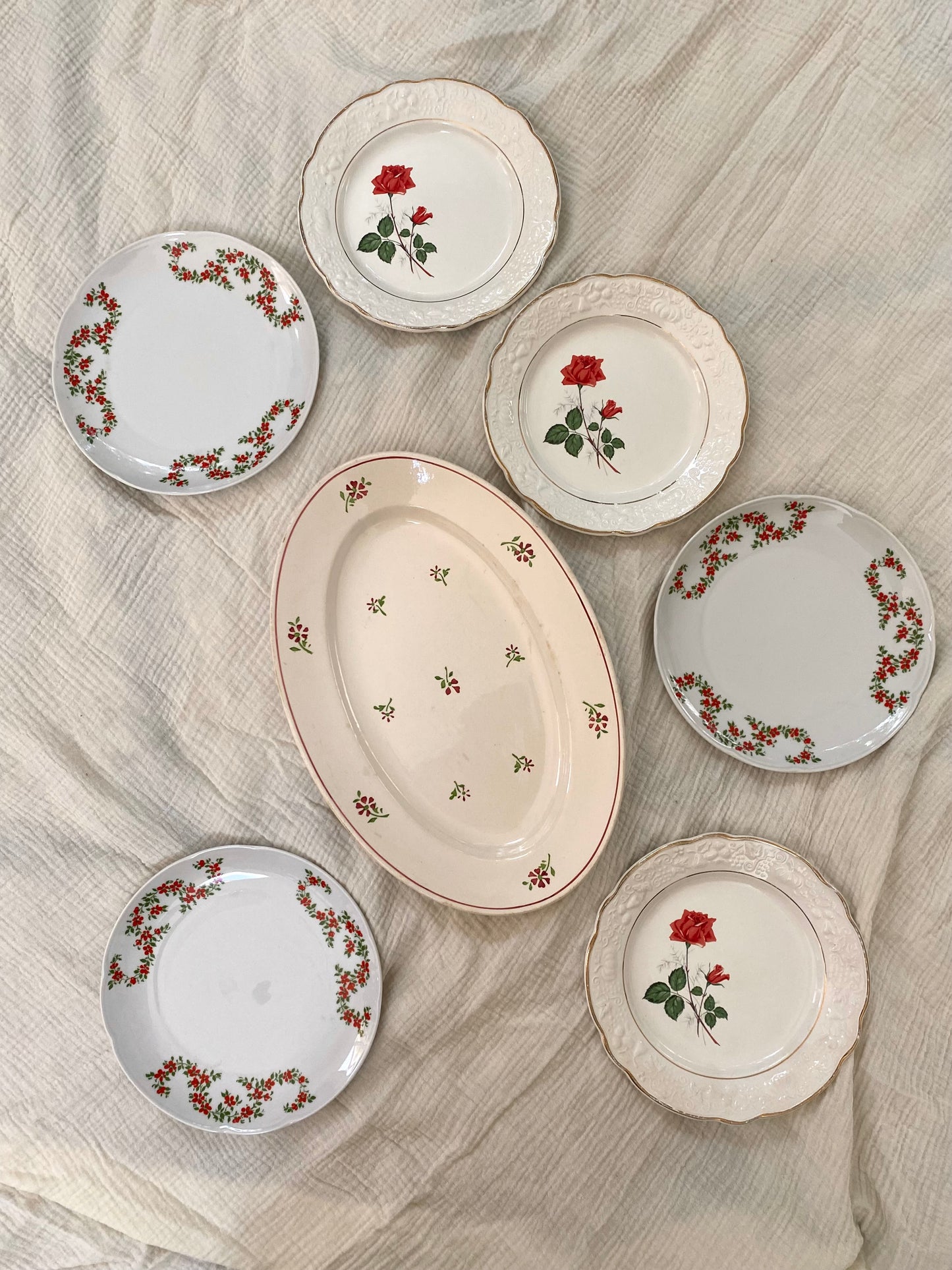 Plat de service ovale