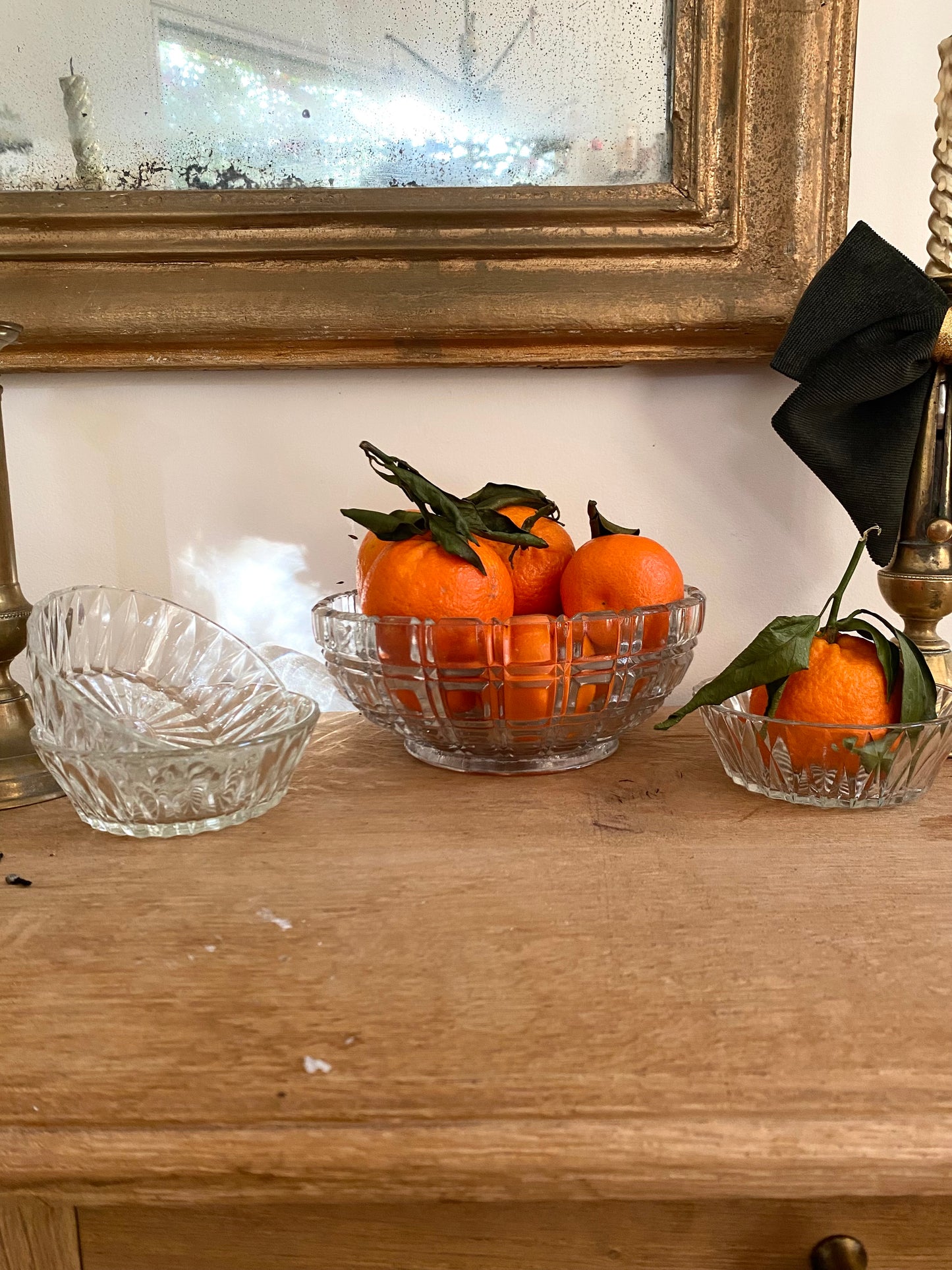 Saladier en verre vintage