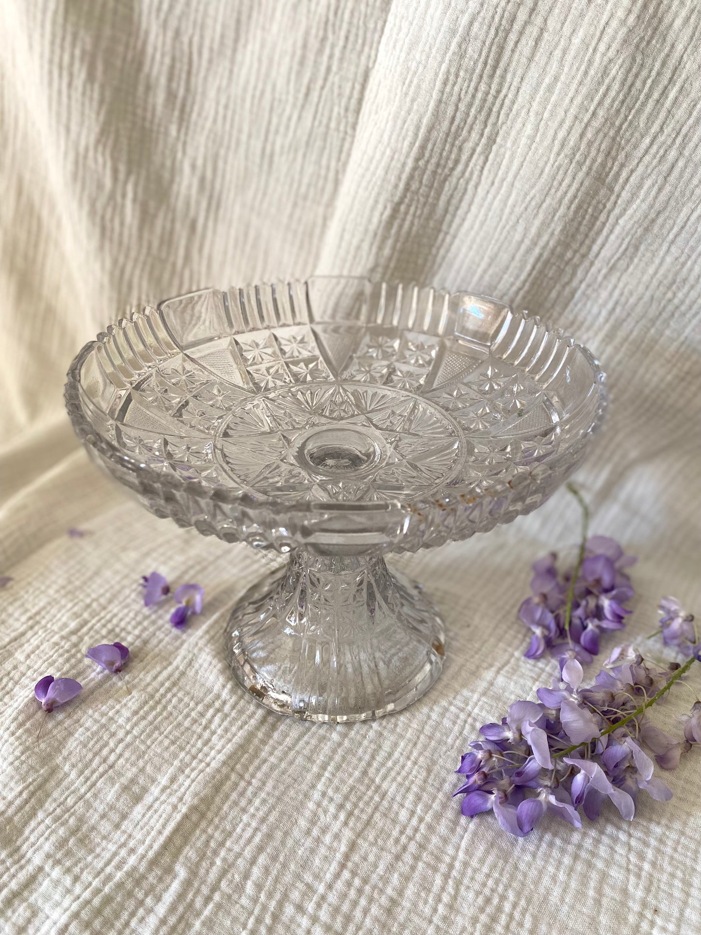 Compotier en Verre Moulé – 1940