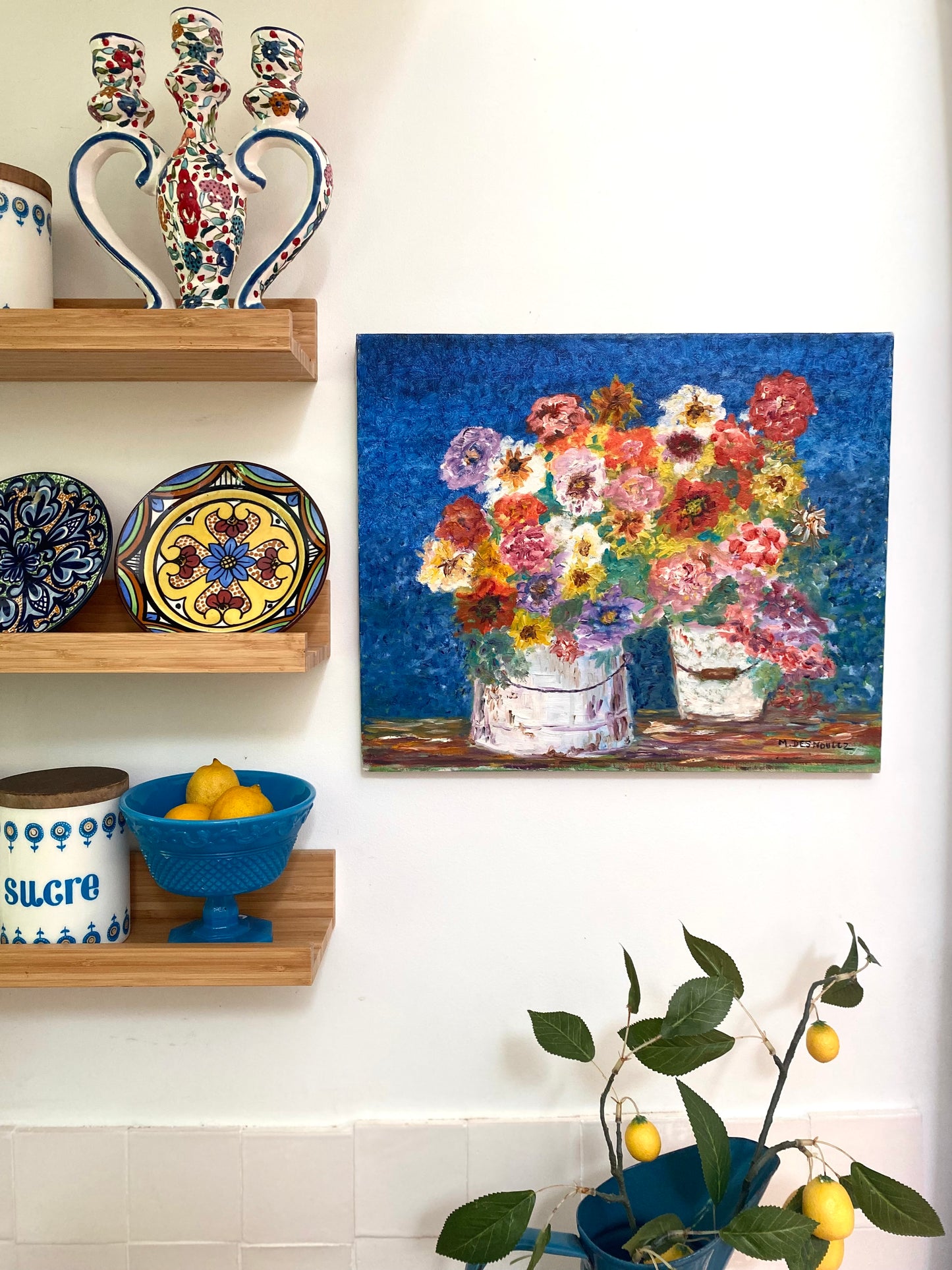 Huile sur toile vintage