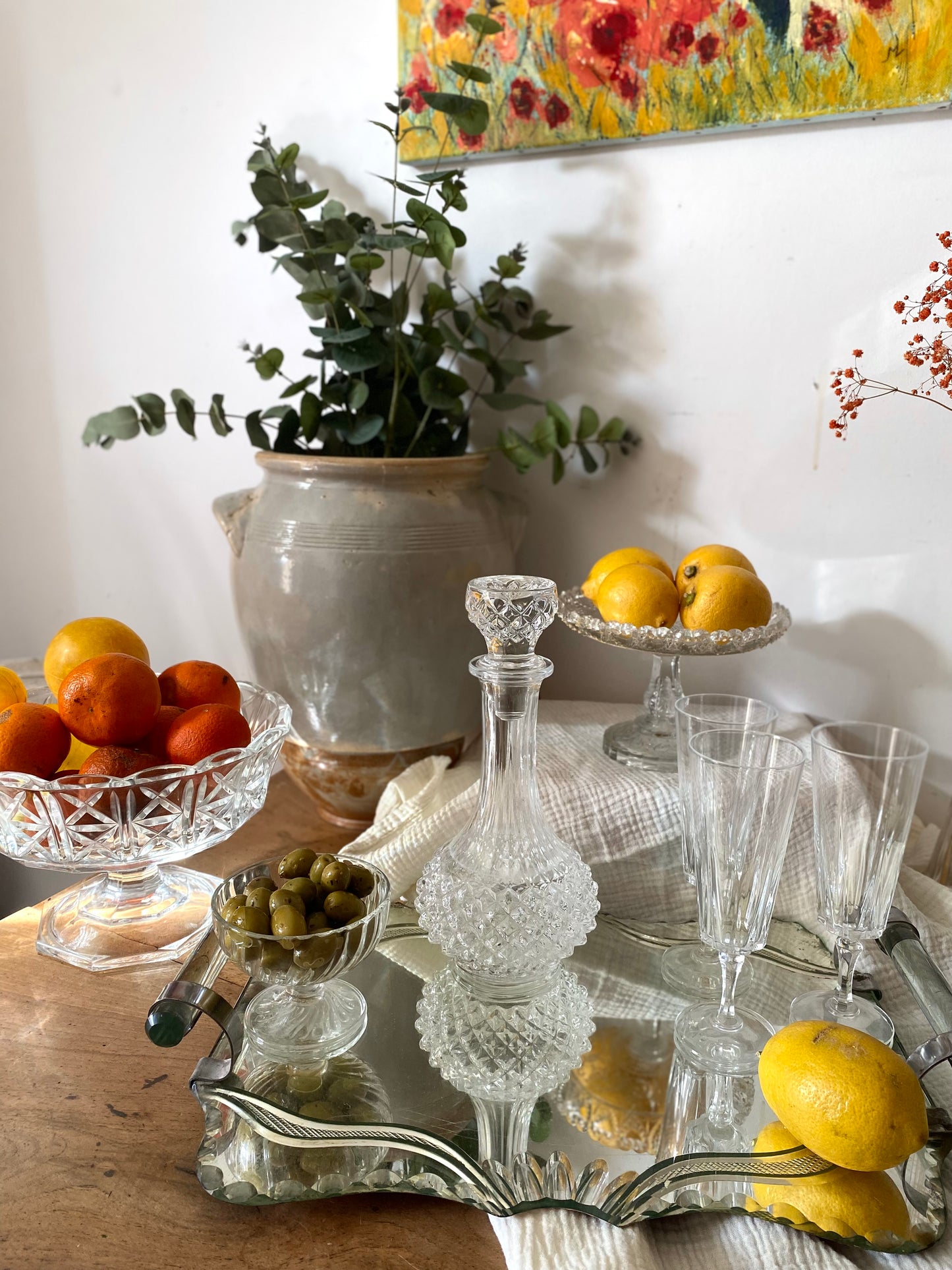 Carafe à liqueur en cristal - 1930