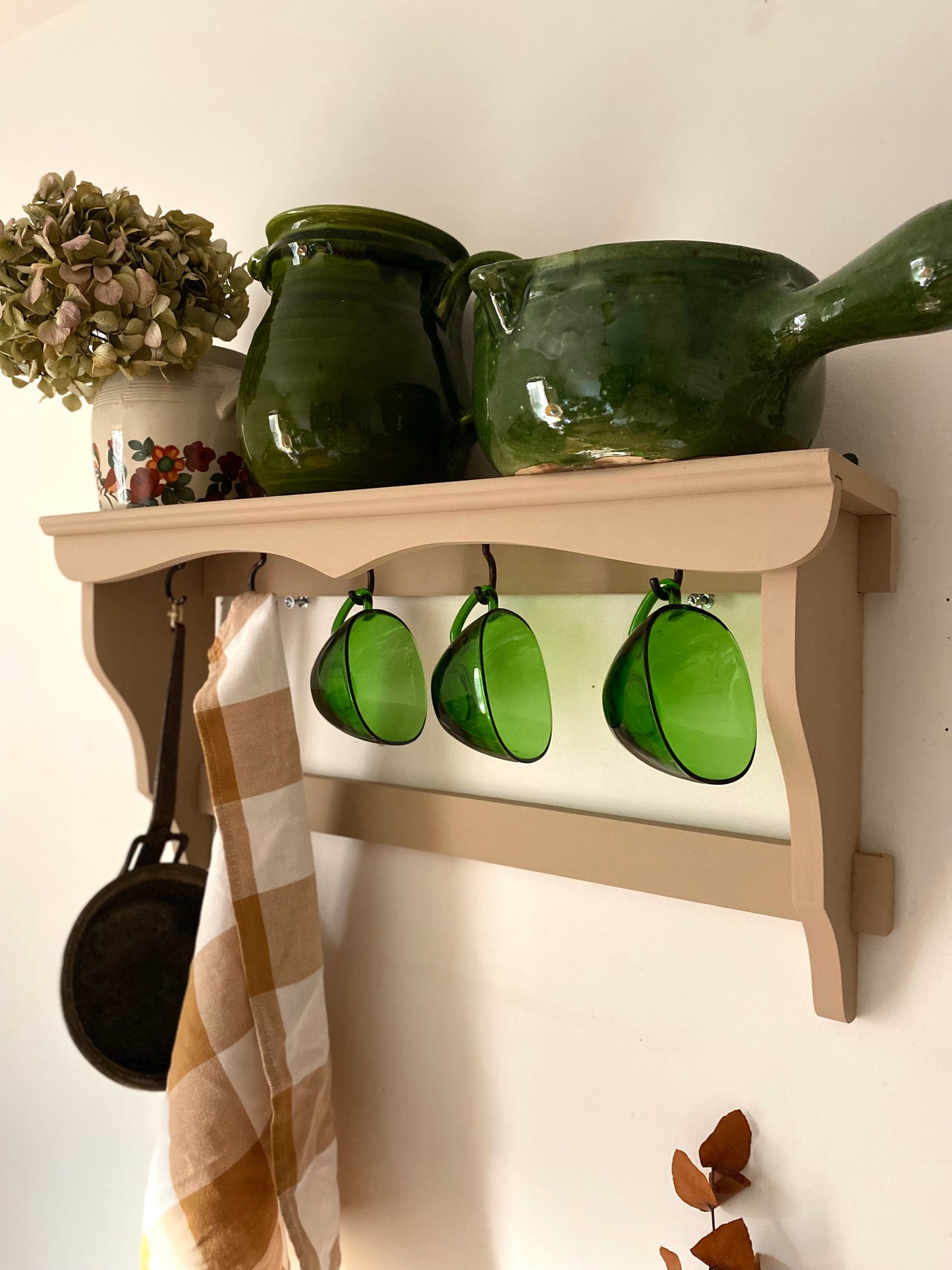 Étagère murale en bois ancien