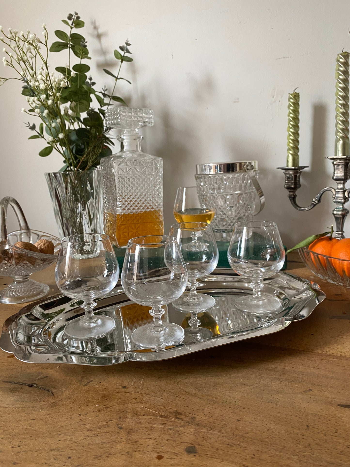 Service à digestif en cristal ancien