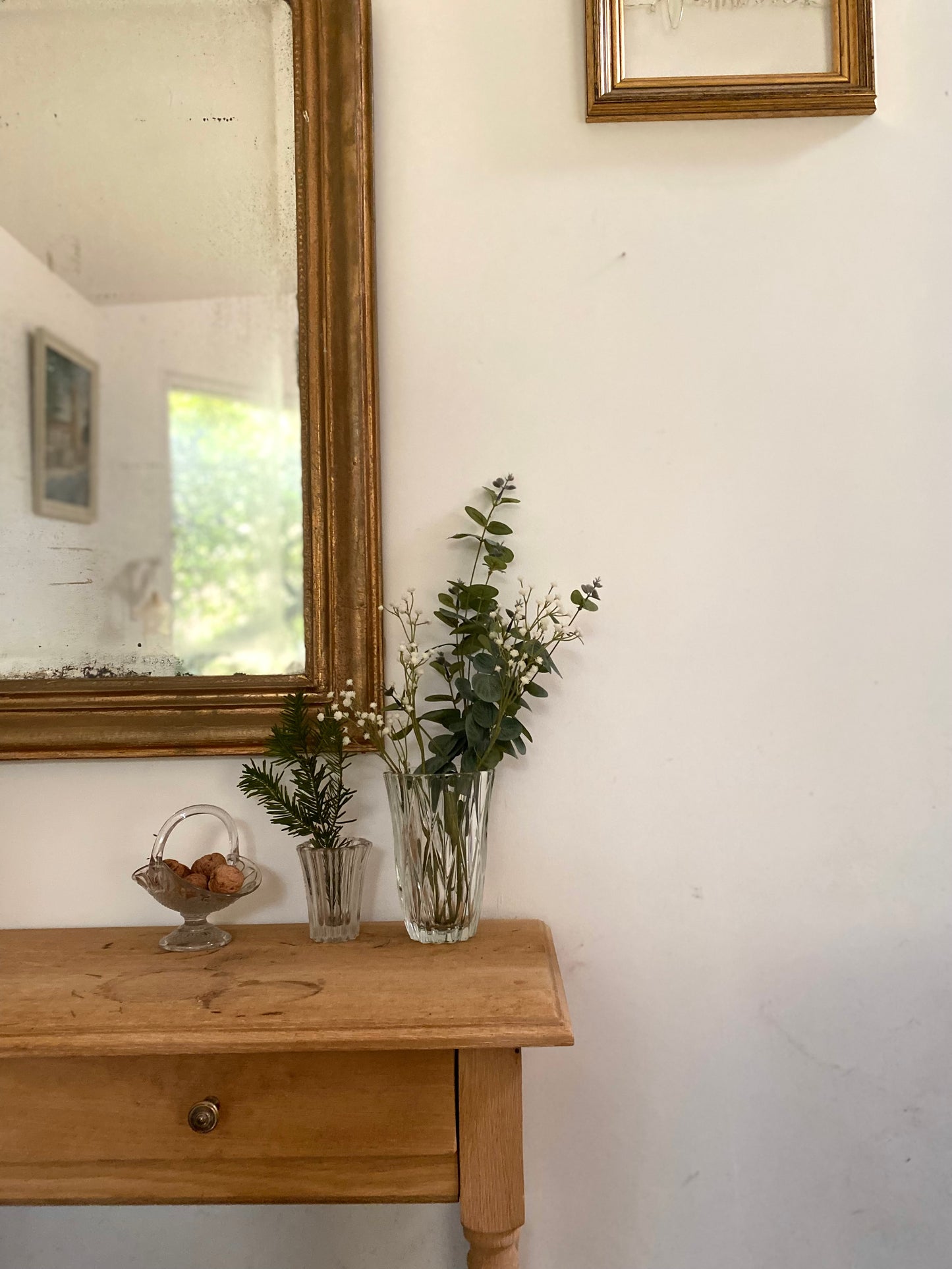 Duo de vase en verre vintage