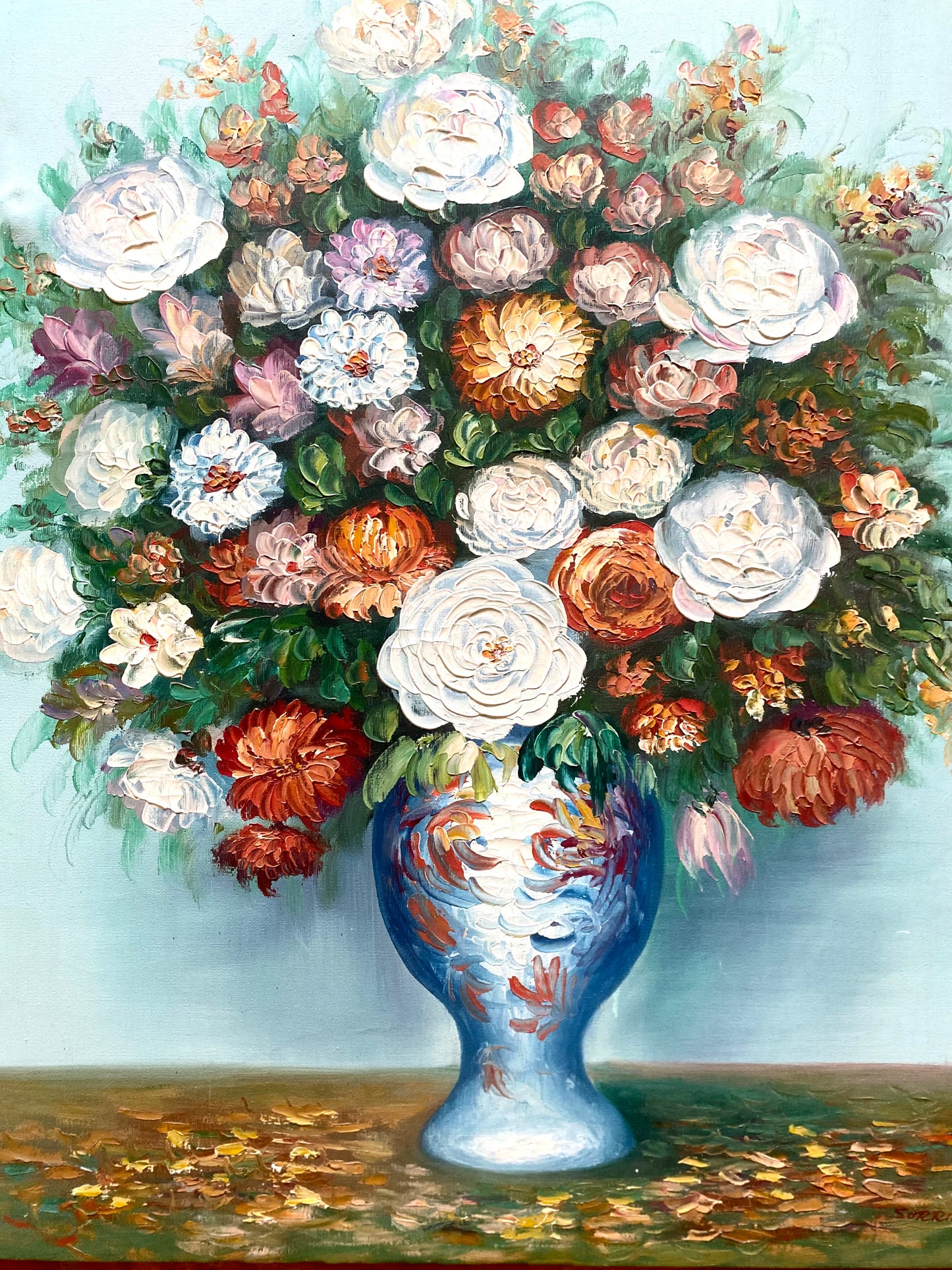 Huile sur toile vintage