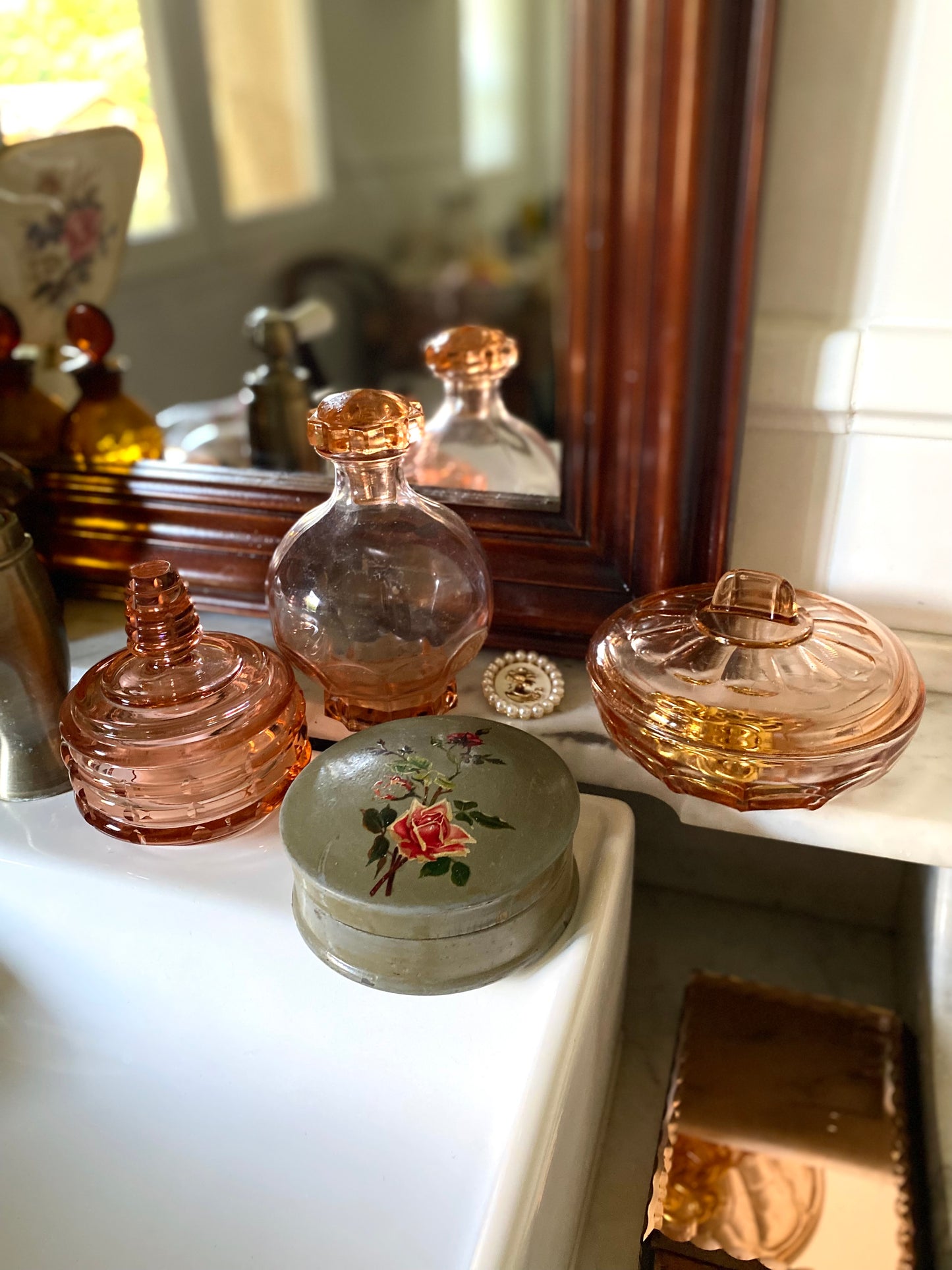 Boîte à poudre Art Déco